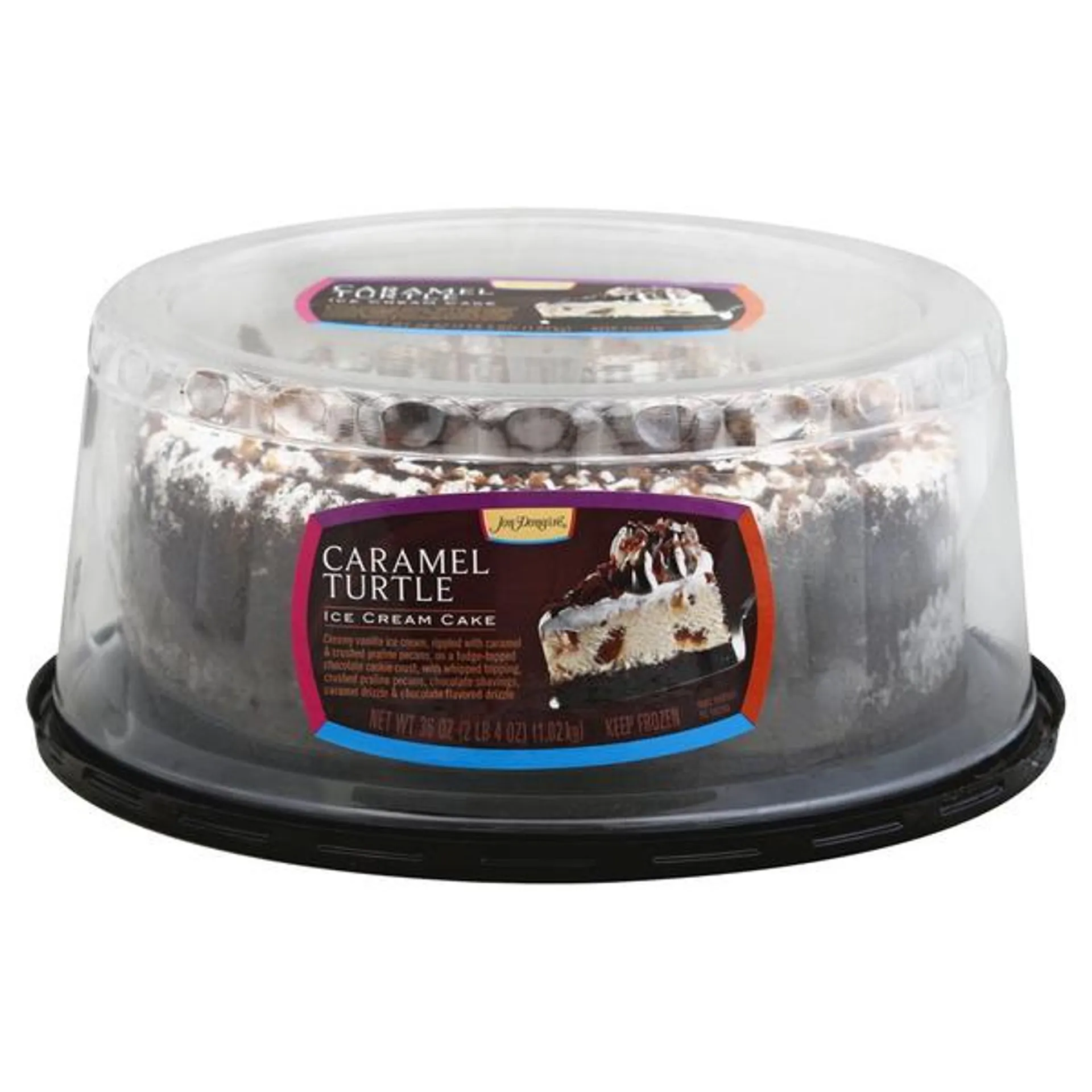 Jon Donaire Caramel Turtle Sundae Premium Ice Cream Cake