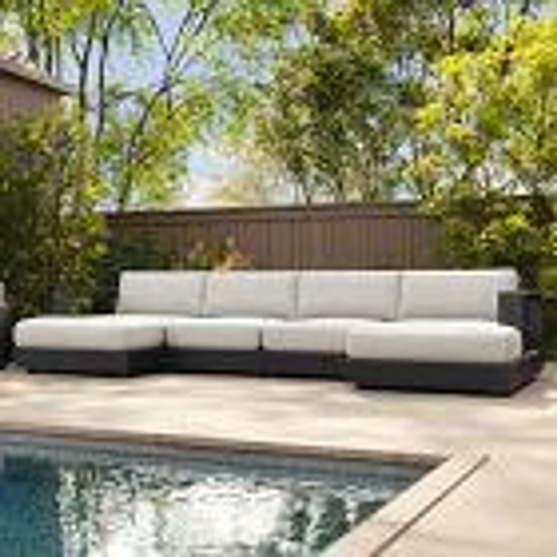 Telluride Aluminum Outdoor 4-Piece U-Shaped Sectional (149")