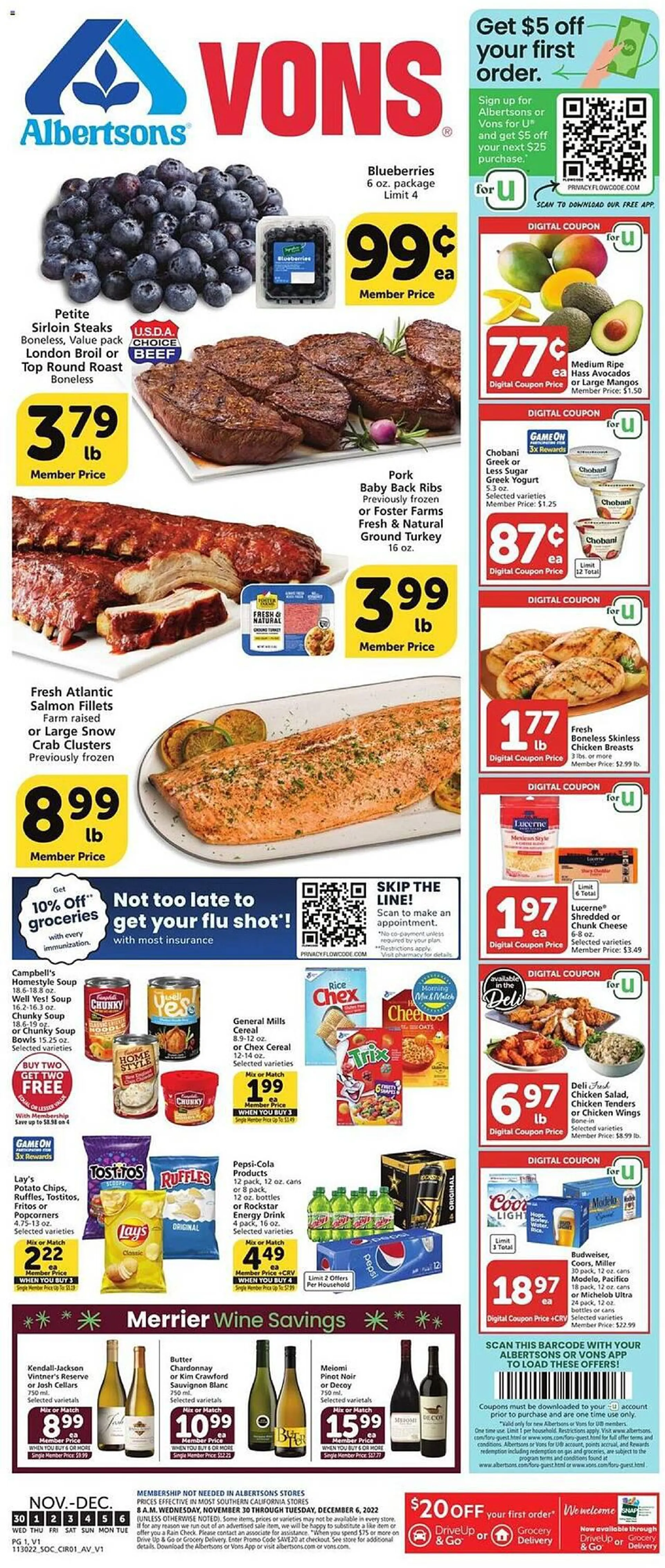 Vons Weekly Ad - 1