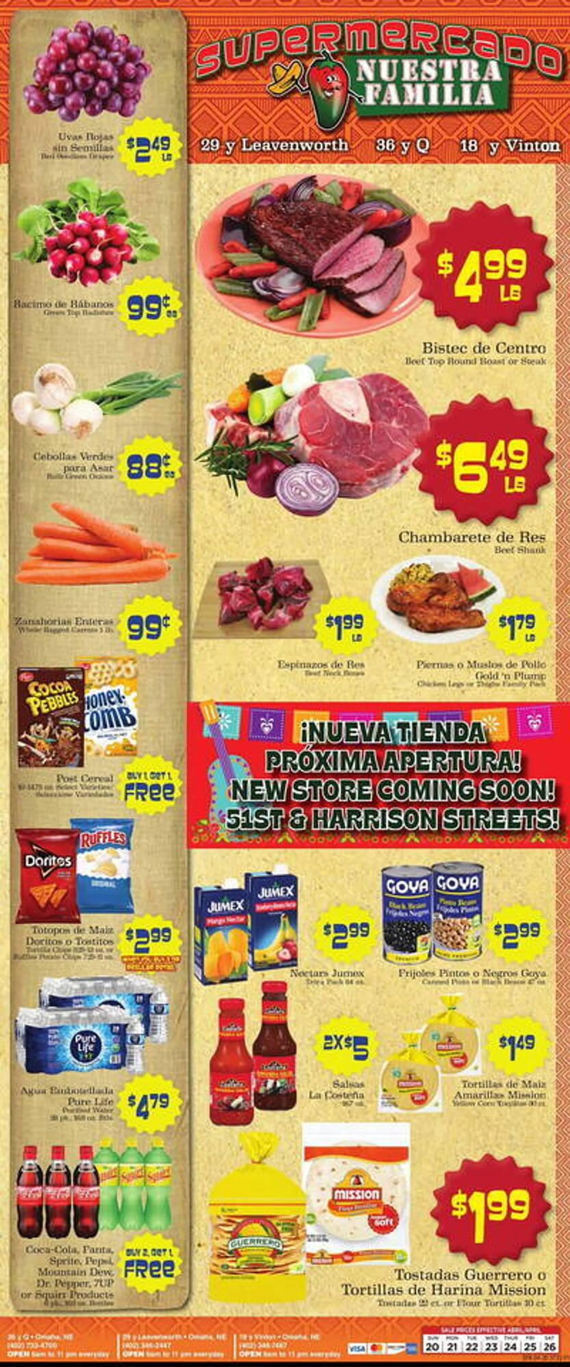 Supermercado Nuestra Familia Weekly Ad - 1