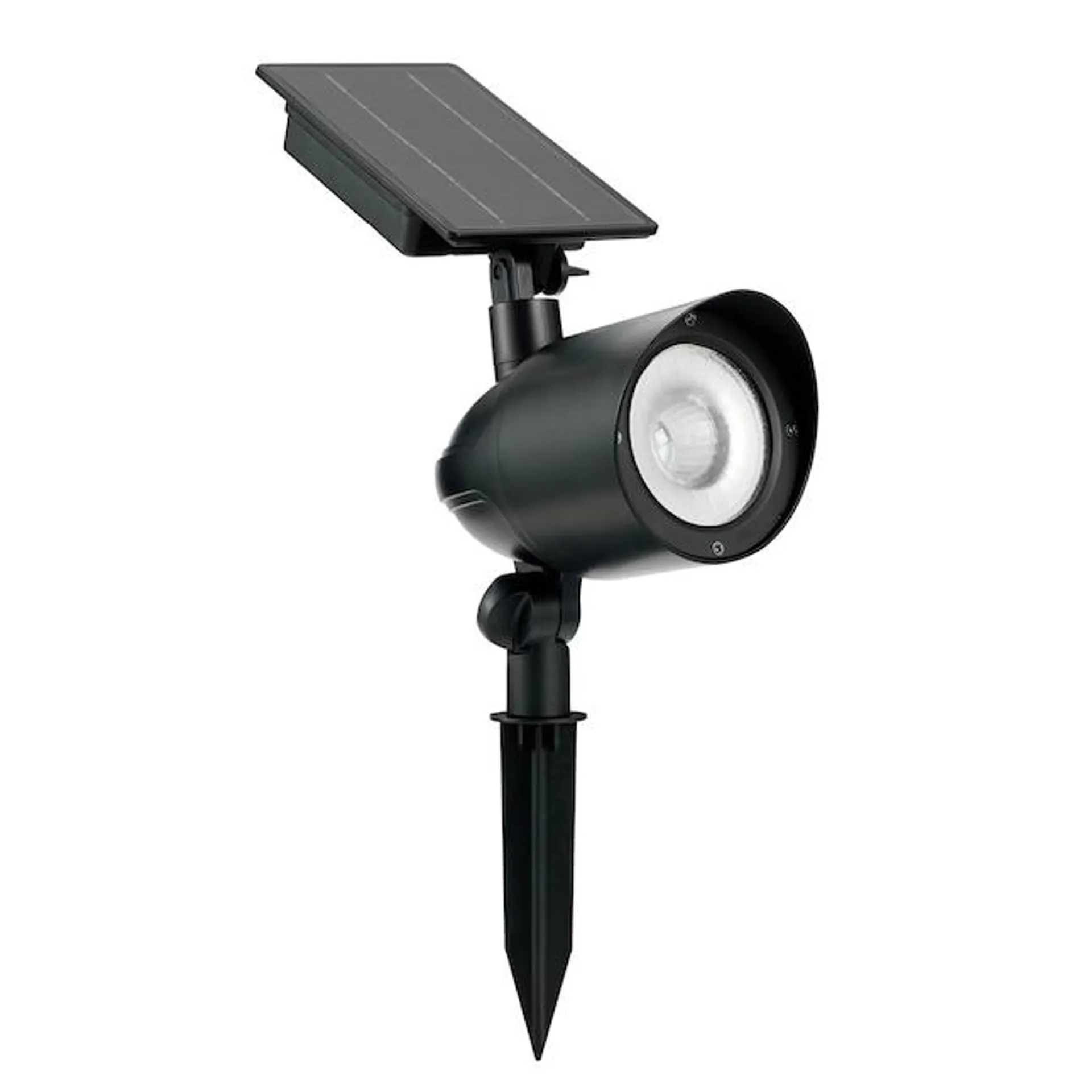 Harbor Breeze Color-Changing 120-Lumen Black Solar LED Flood Light