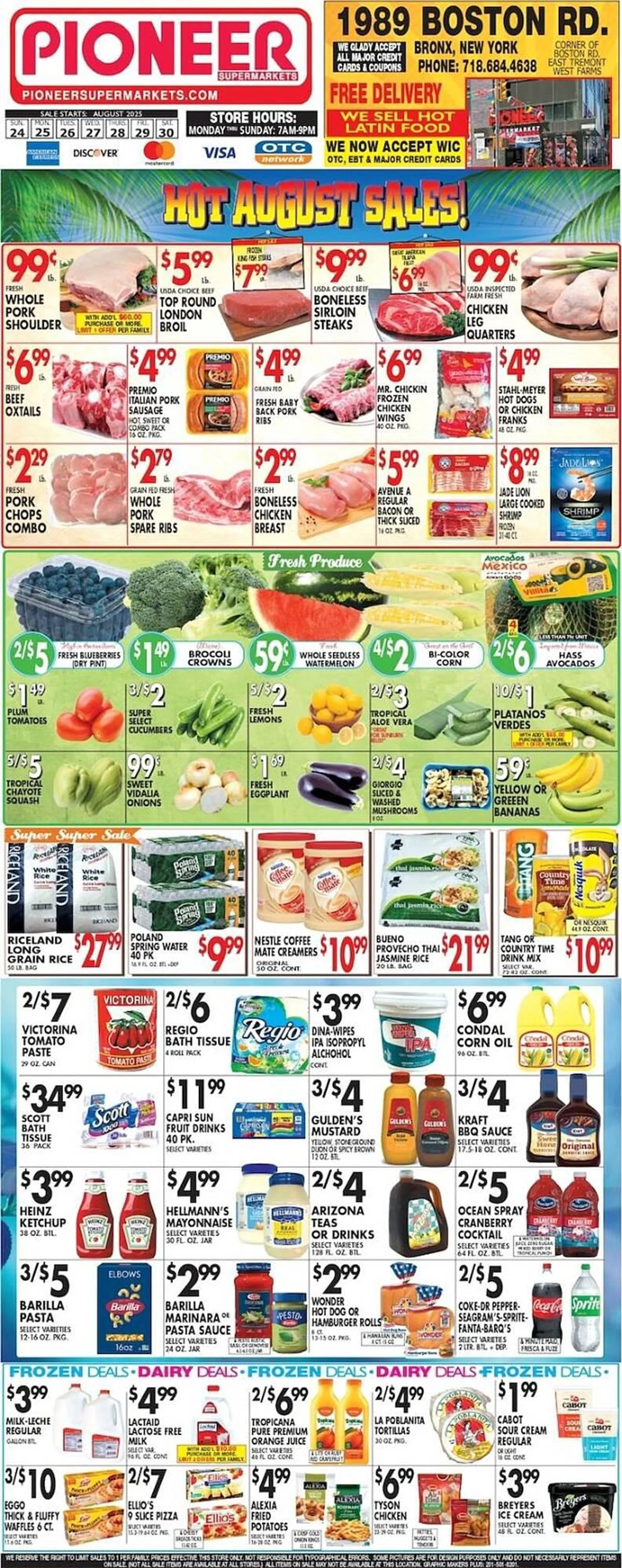 Weekly ad Pioneer Supermarkets Weekly Ad from August 24 to August 30 2025 - Page 1