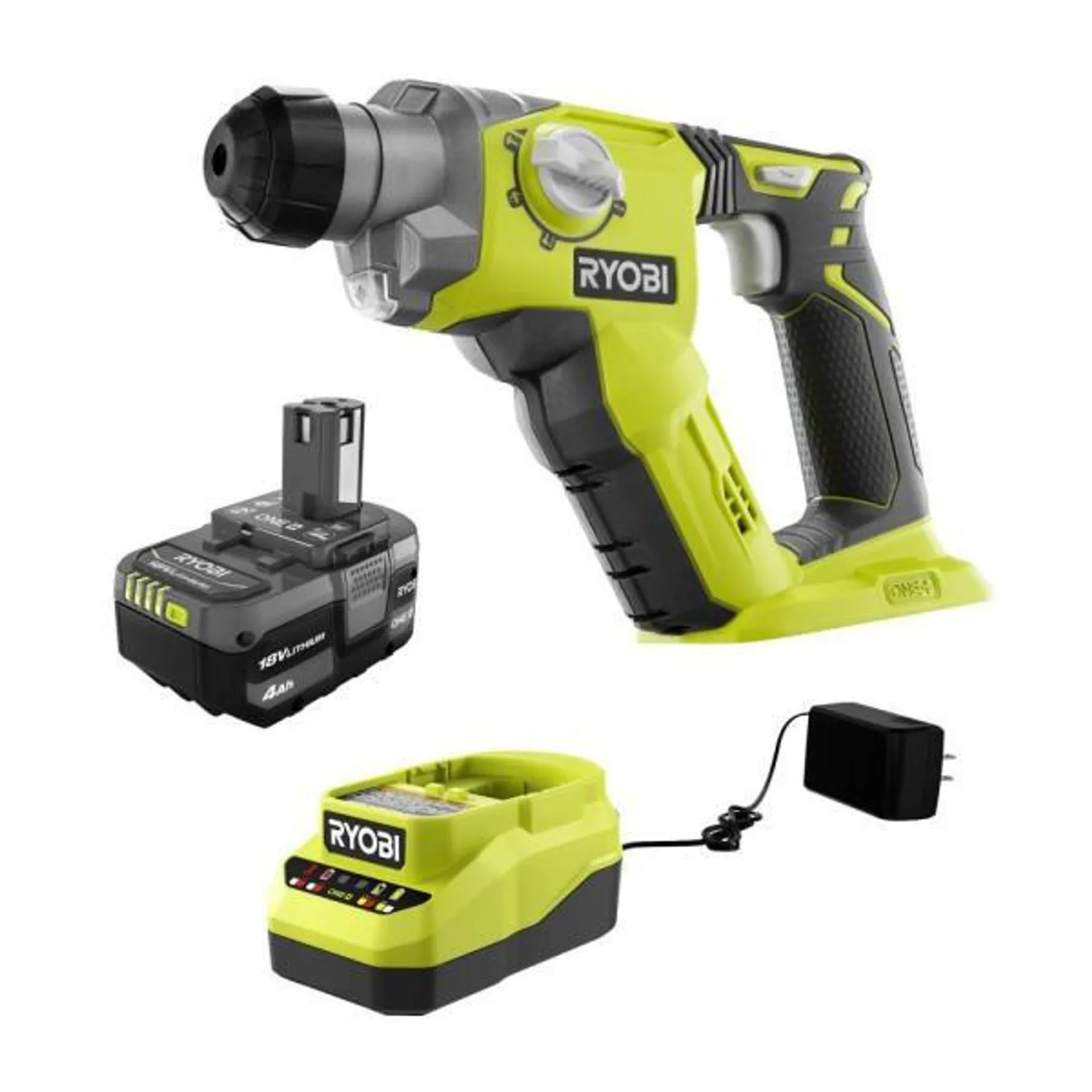 18V ONE+ 1/2" SDS-Plus Rotary Hammer Kit with (1) 4.0 Ah Battery and Charger