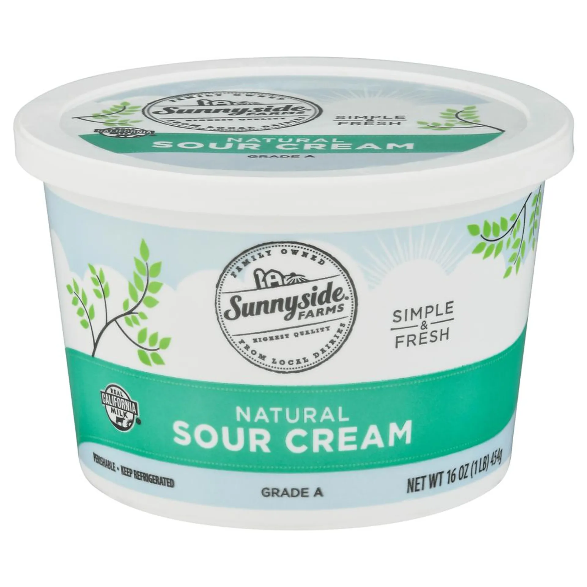 Sunnyside Farms Sour Cream, Natural