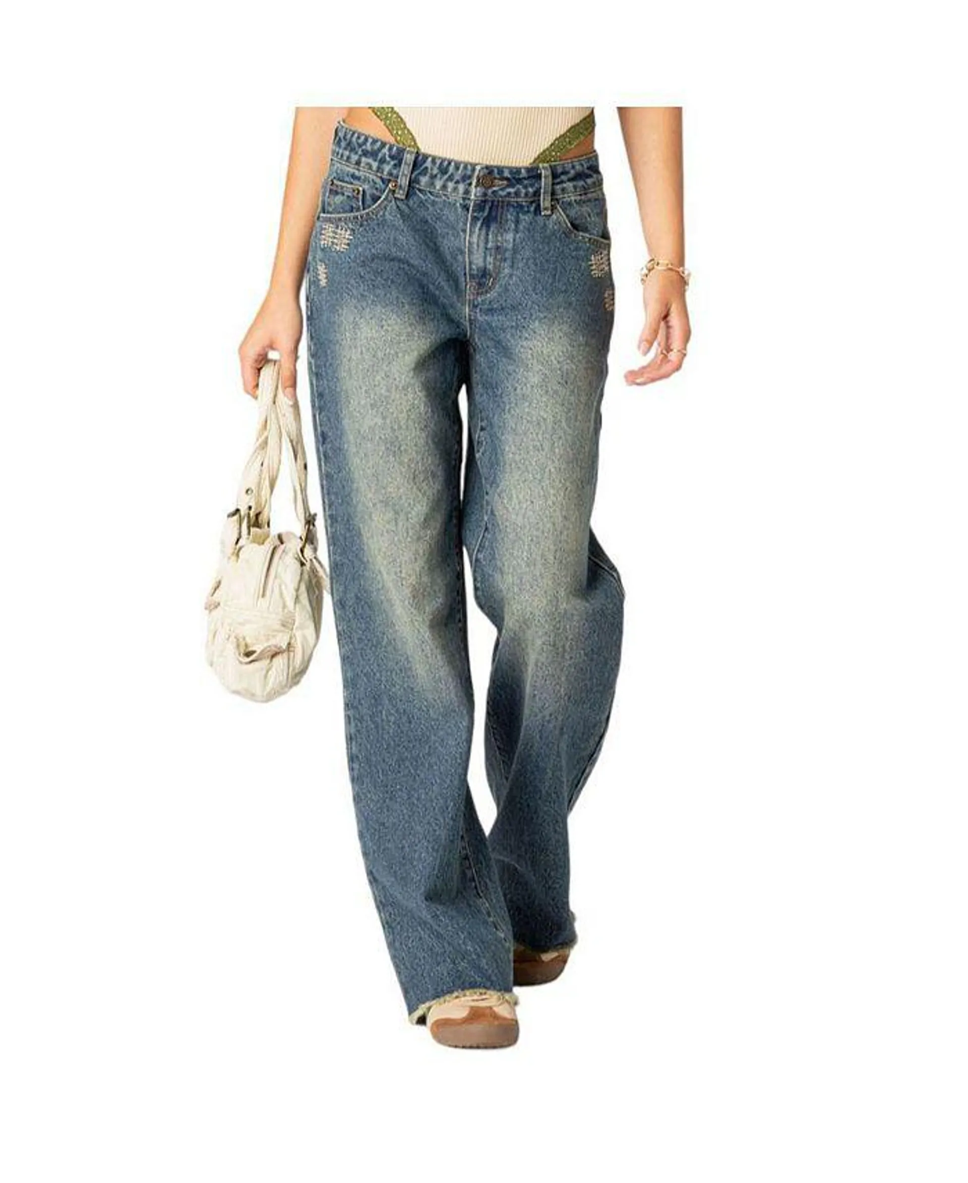 Women's Doll House low rise washed jeans