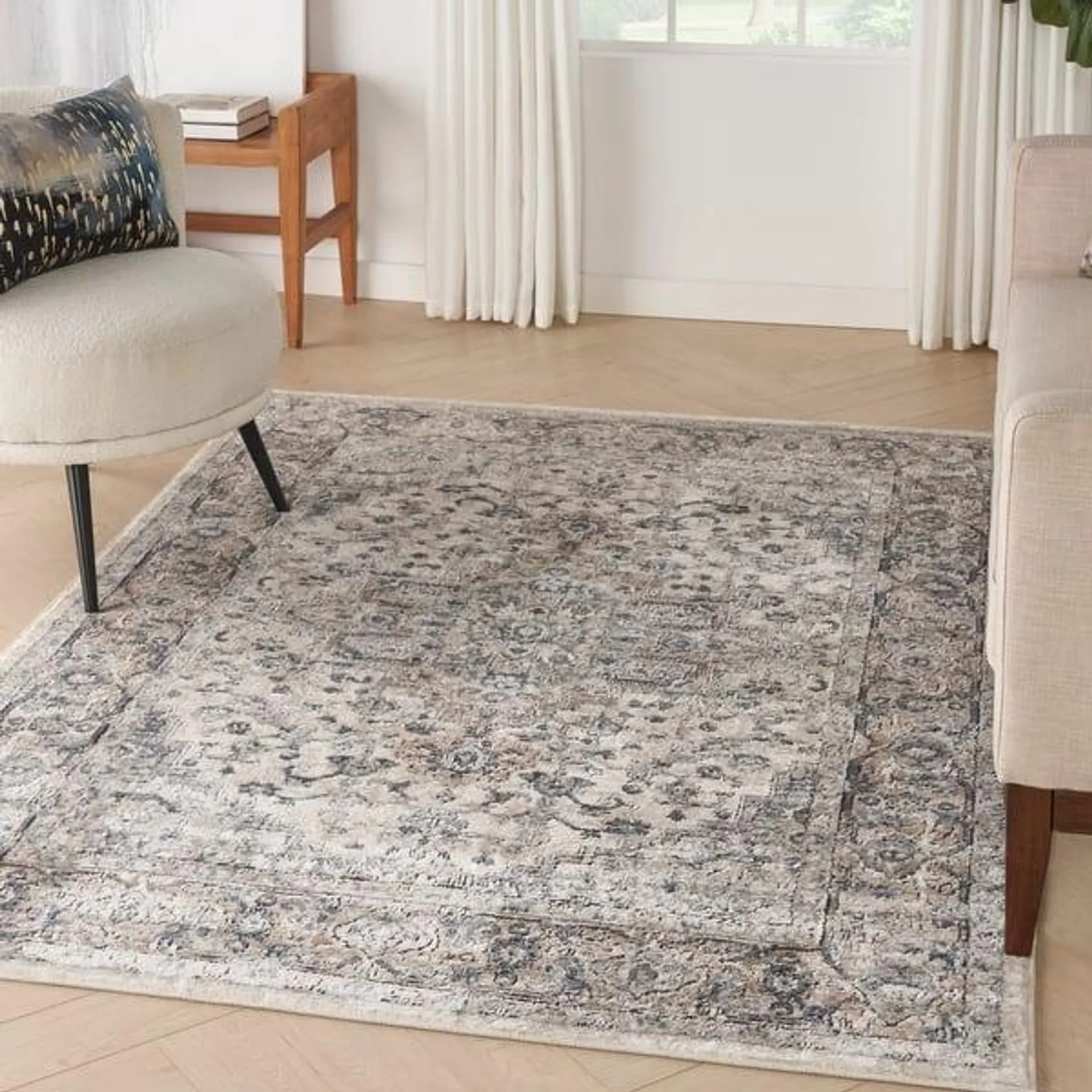 Nourison Concerto Traditional Persian Medallion Area Rug.