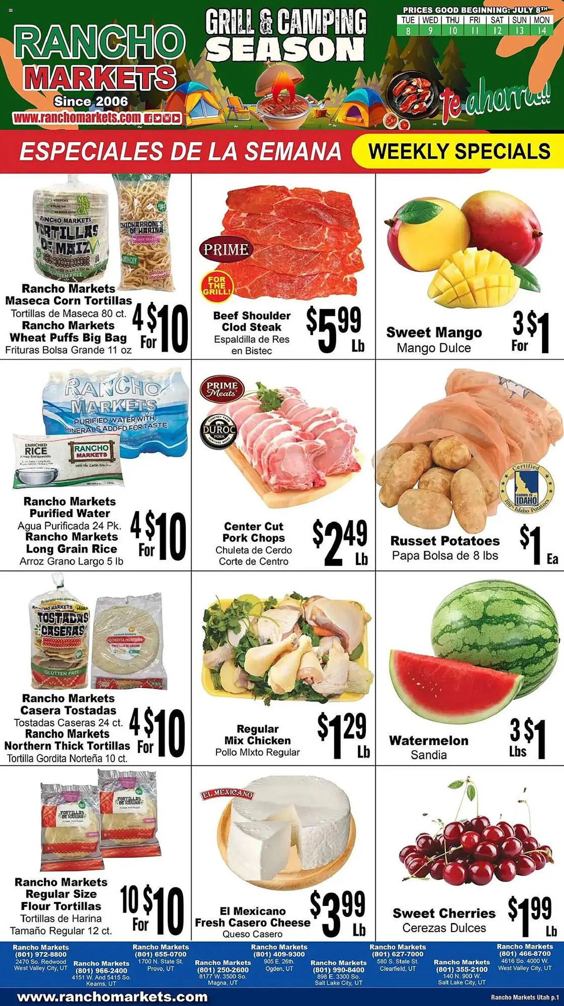 Weekly ad Rancho Markets Weekly Ad from July 8 to July 15 2025 - Page 1
