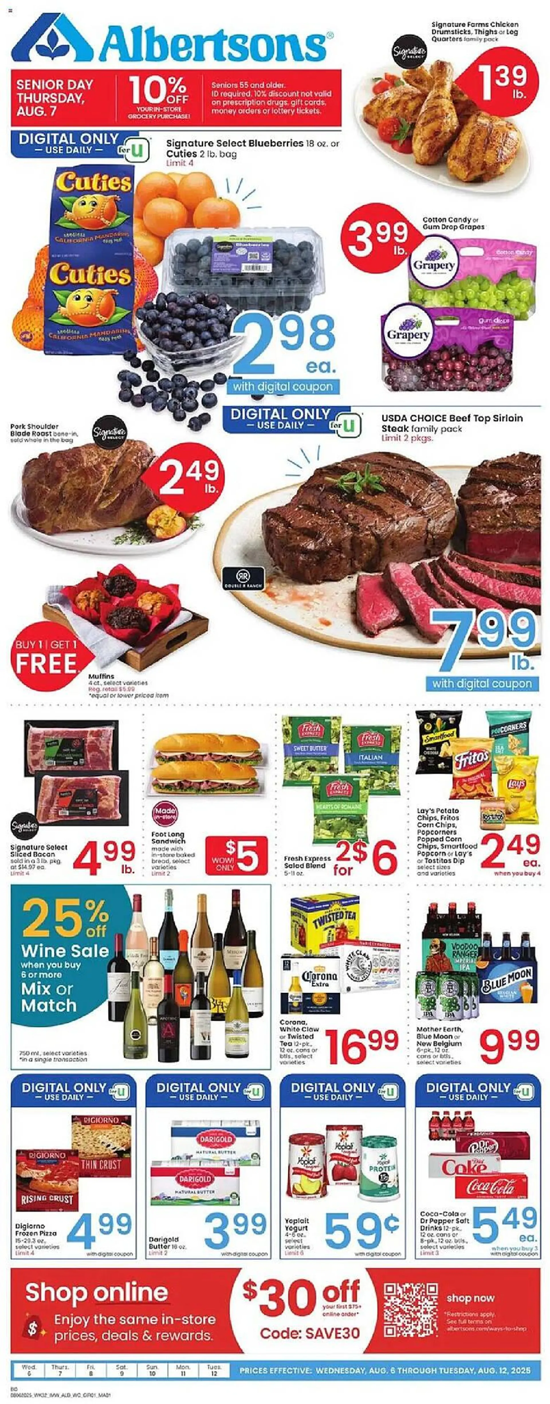 Weekly ad Albertsons Weekly Ad from August 6 to August 12 2025 - Page 1