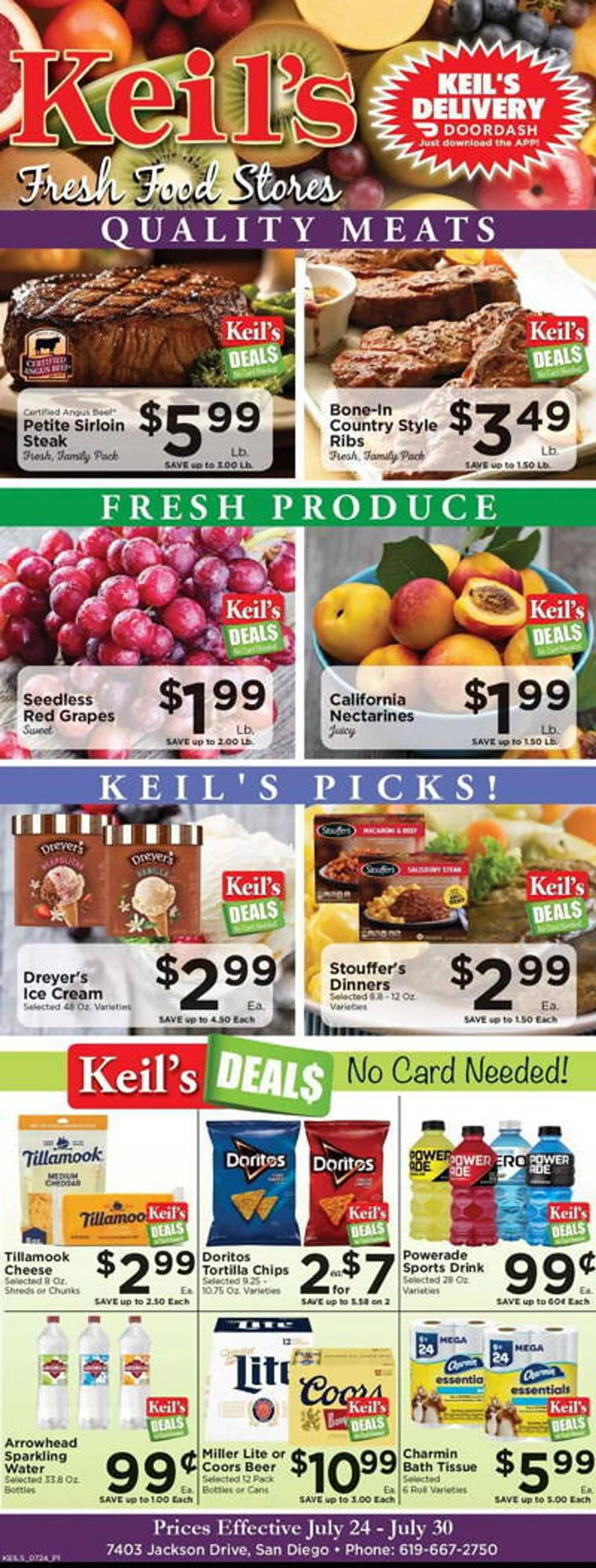 Weekly ad Keil's Fresh Food Stores Weekly Ad from July 24 to July 30 2024 - Page 1