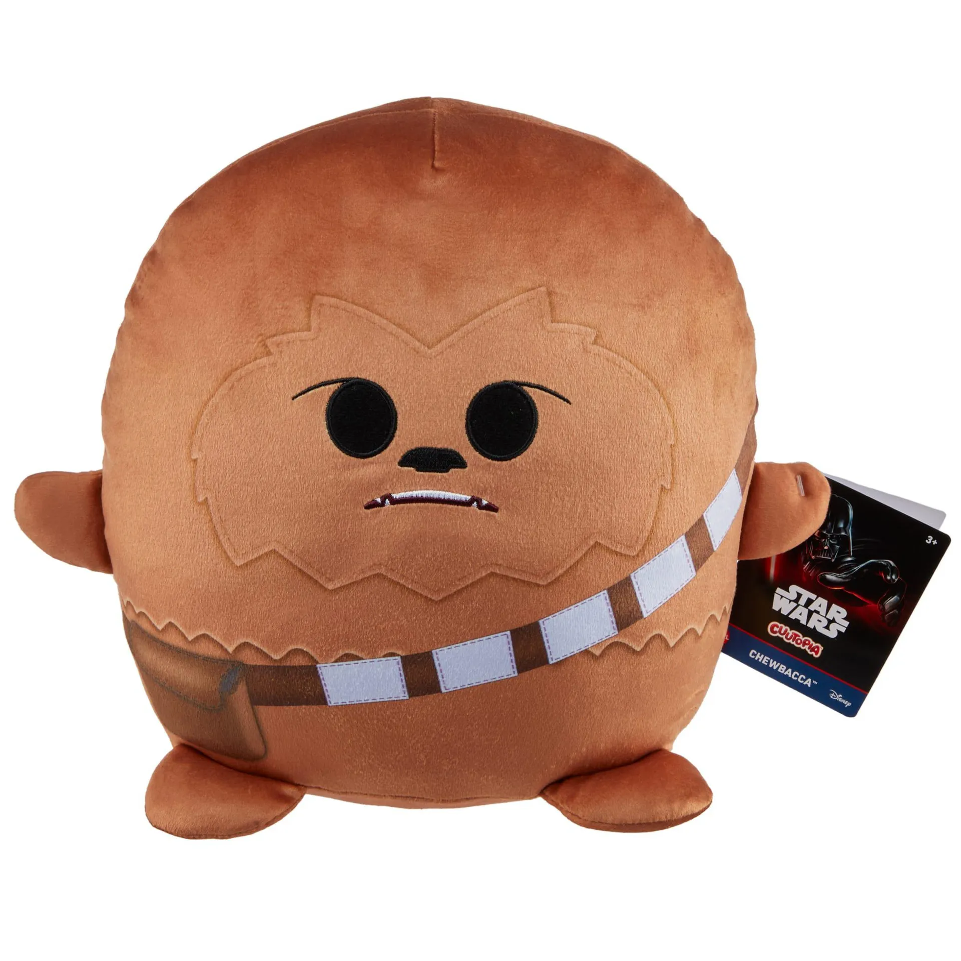 Star Wars Cuutopia Chewbacca Plush, 10-Inch Soft Rounded Pillow Doll Inspired By Wookiee Character