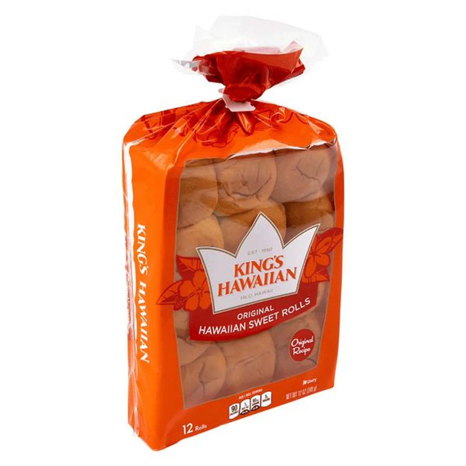 King's Hawaiian Original Hawaiian Sweet Rolls 12Ct