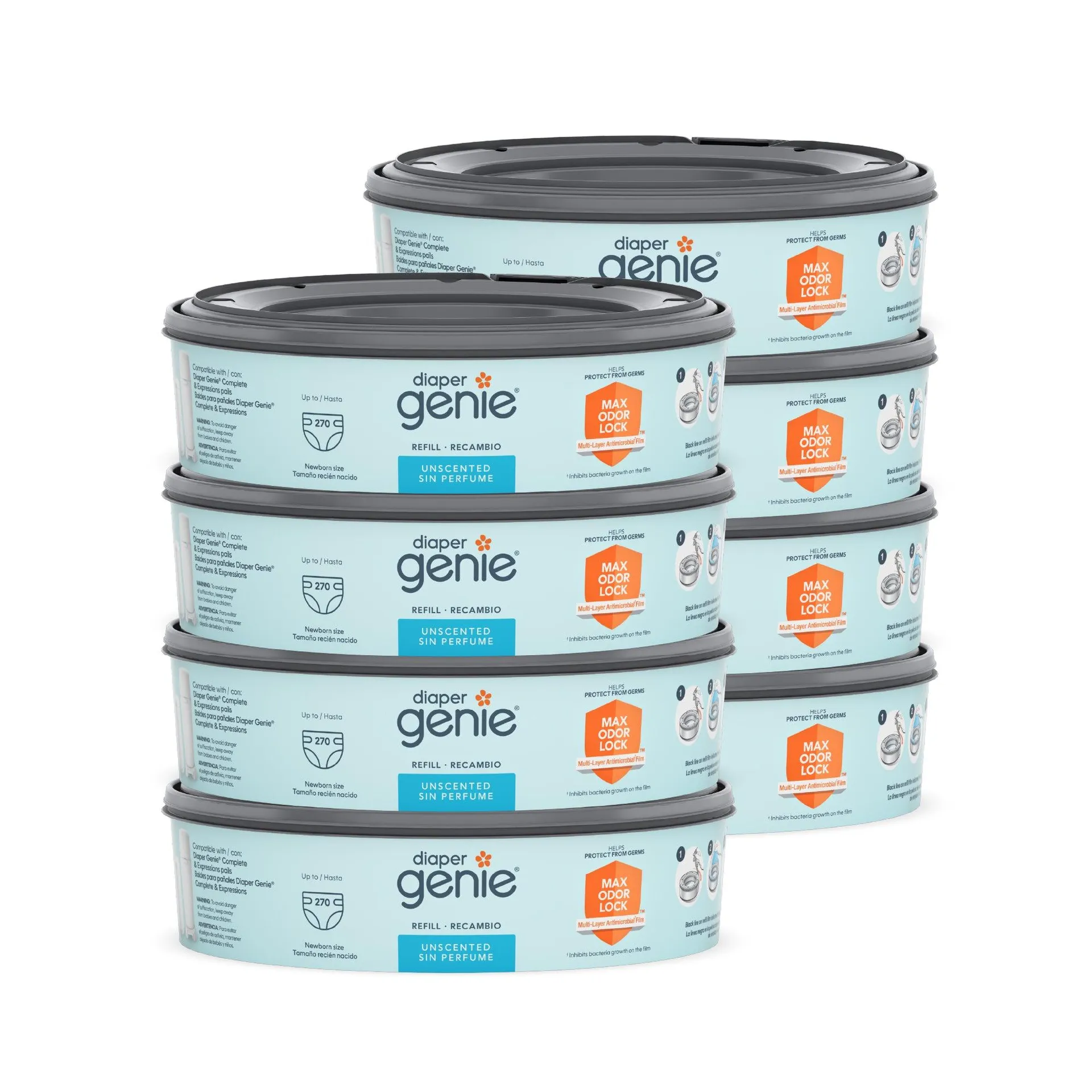 Diaper Genie Base Unscented Refill - 8PK