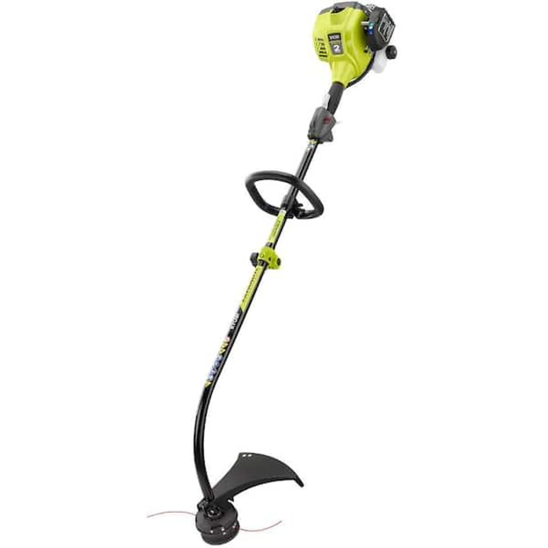 25 cc 2-Stroke Attachment Capable Full Crank Curved Shaft Gas String Trimmer