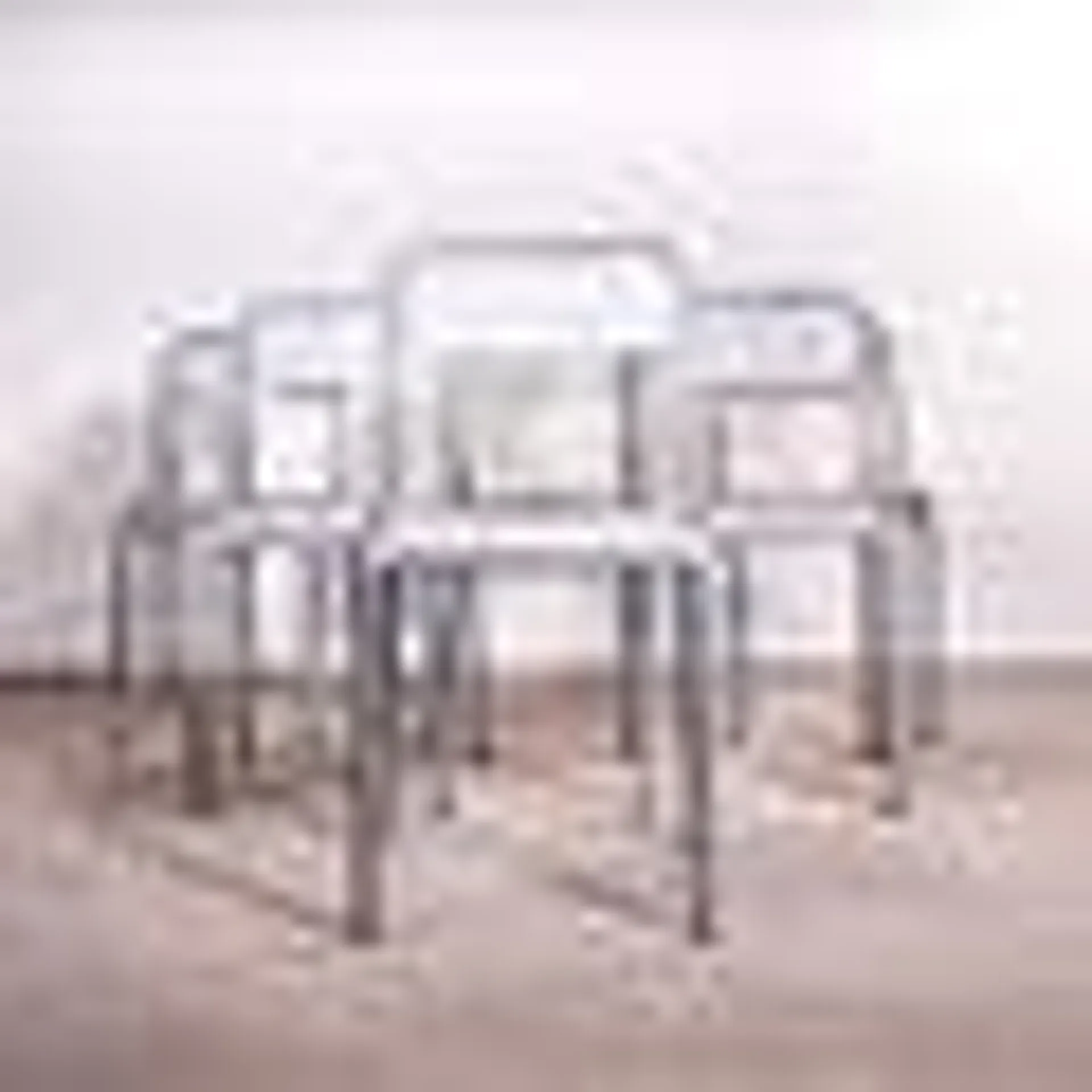 Silver Mullca Stacking Dining Chairs, 1970s, Set of 6