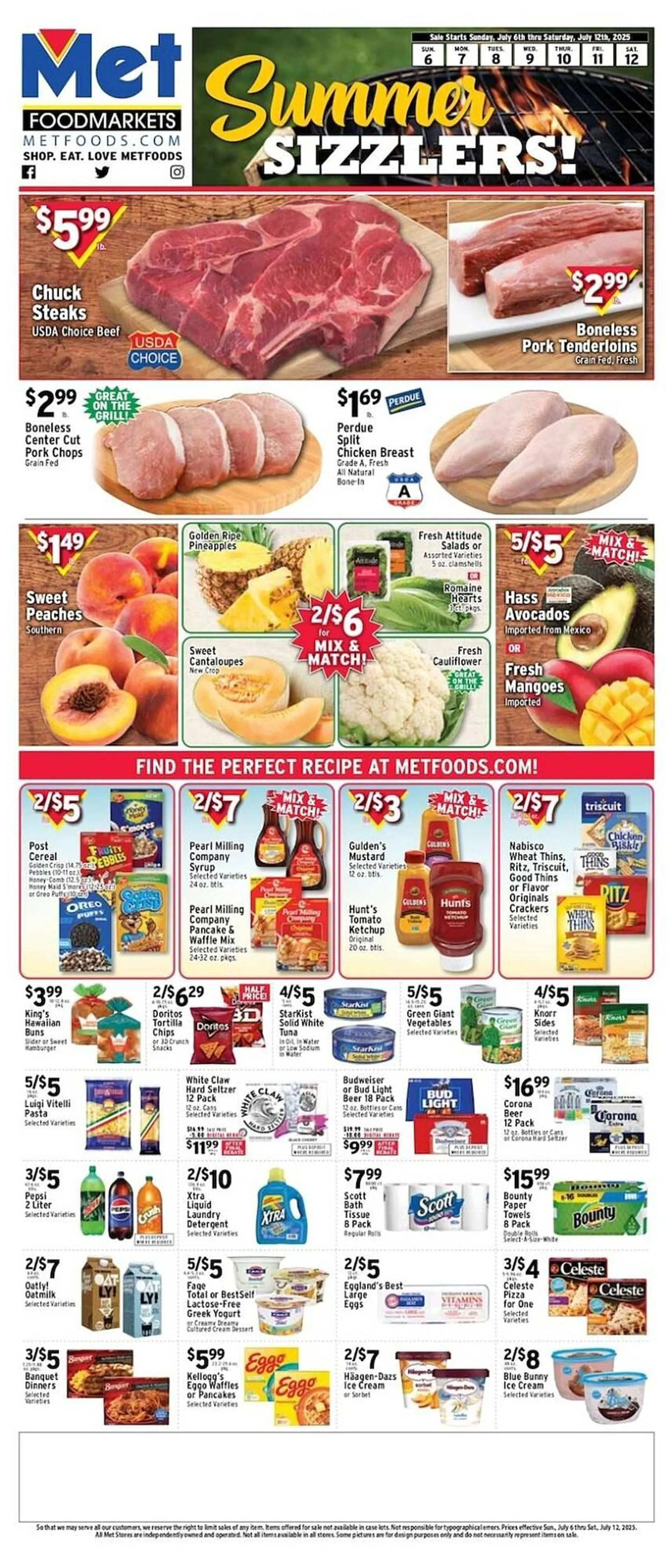 Weekly ad Met Foodmarkets Weekly Ad from July 6 to July 12 2025 - Page 1