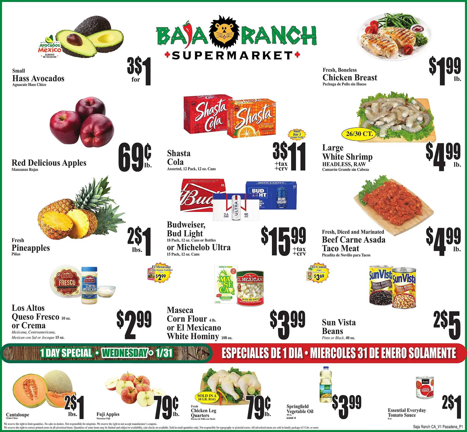 Weekly ad Baja Ranch Weekly Ad from January 31 to February 6 2024 - Page 
