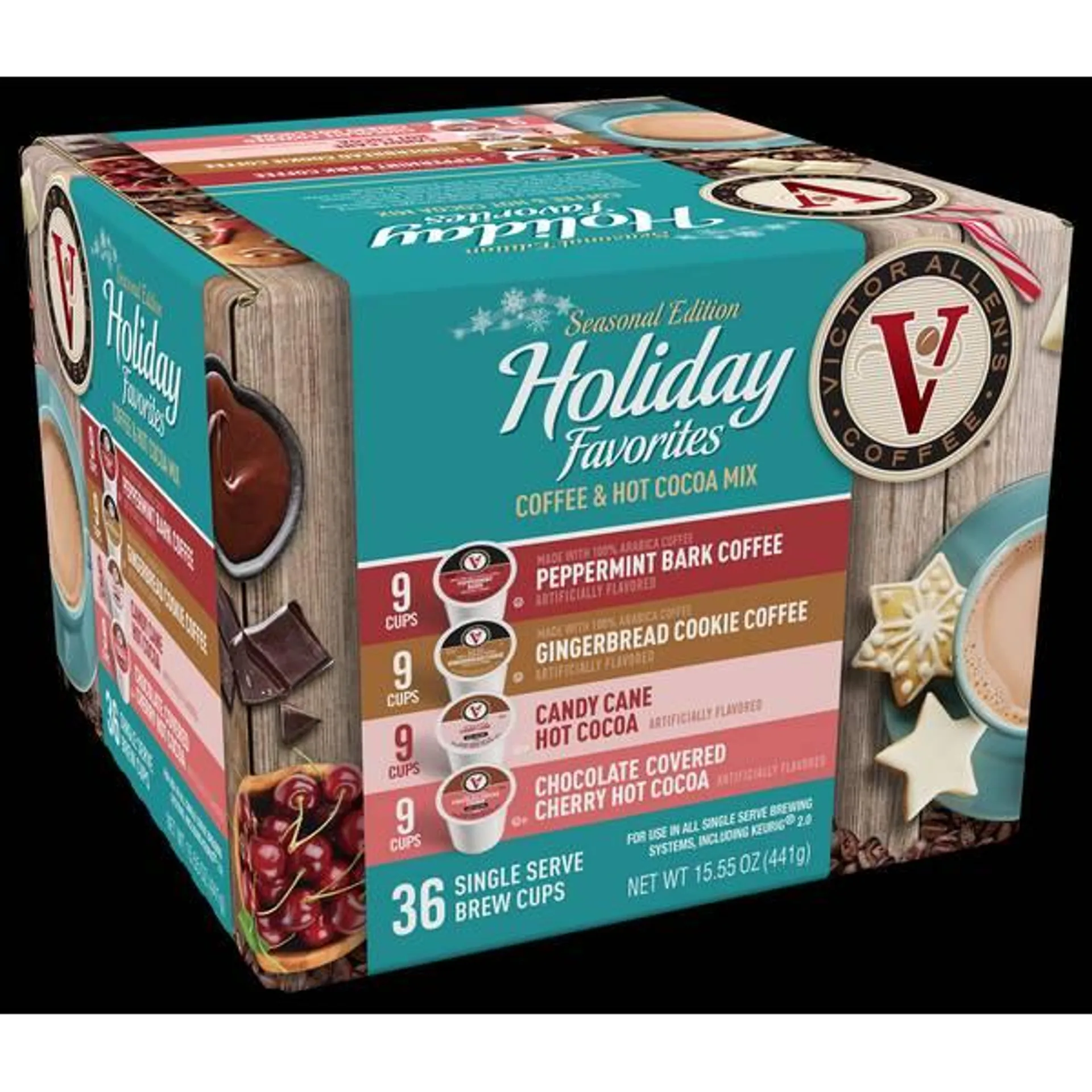 36-Count Holiday Favorites Coffee & Hot Cocoa Mix Variety Pack