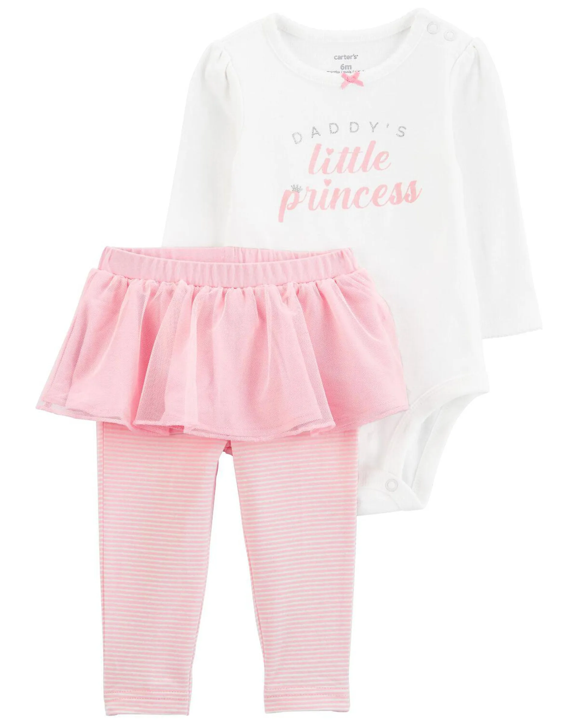 Baby 2-Piece Daddy's Little Princess Bodysuit & Tutu Pant Set