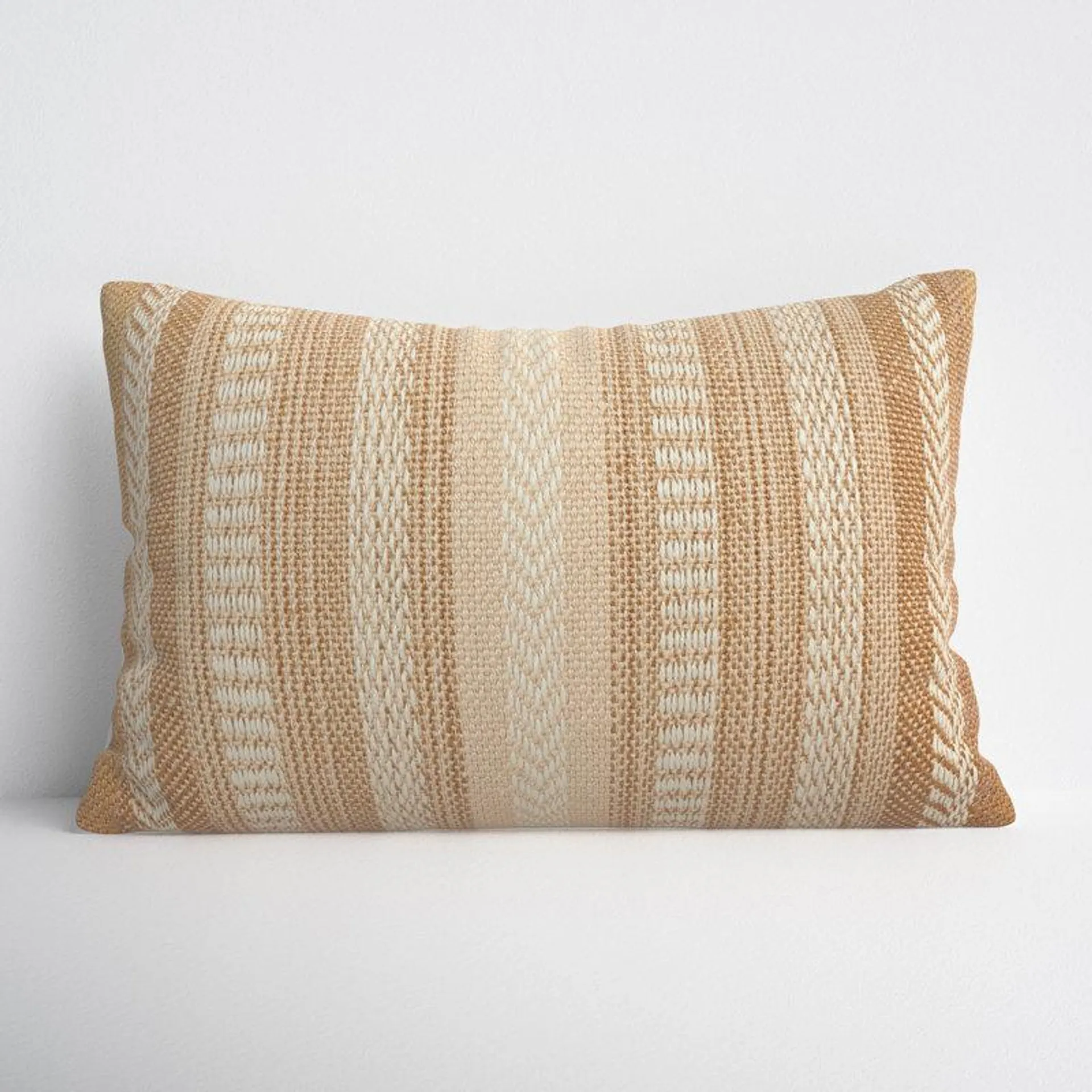 Positano Embroidered Indoor/Outdoor Lumbar Throw Pillow