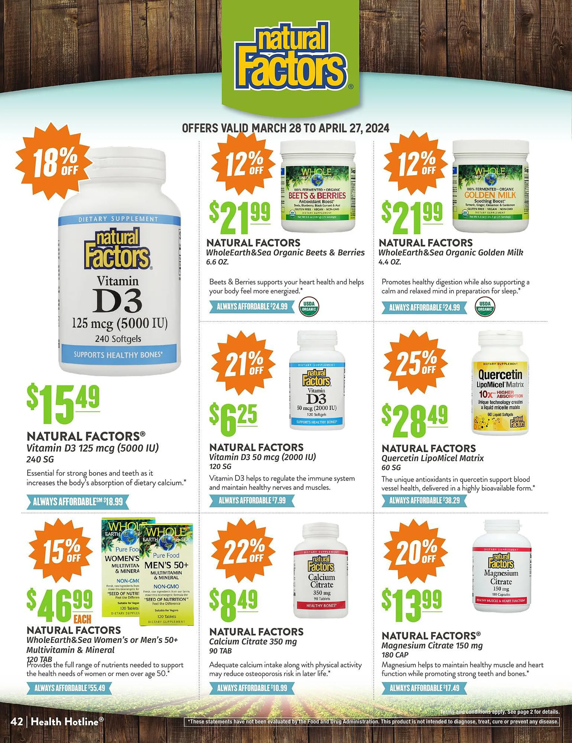 Weekly ad Natural Grocers ad from March 28 to April 27 2024 - Page 42