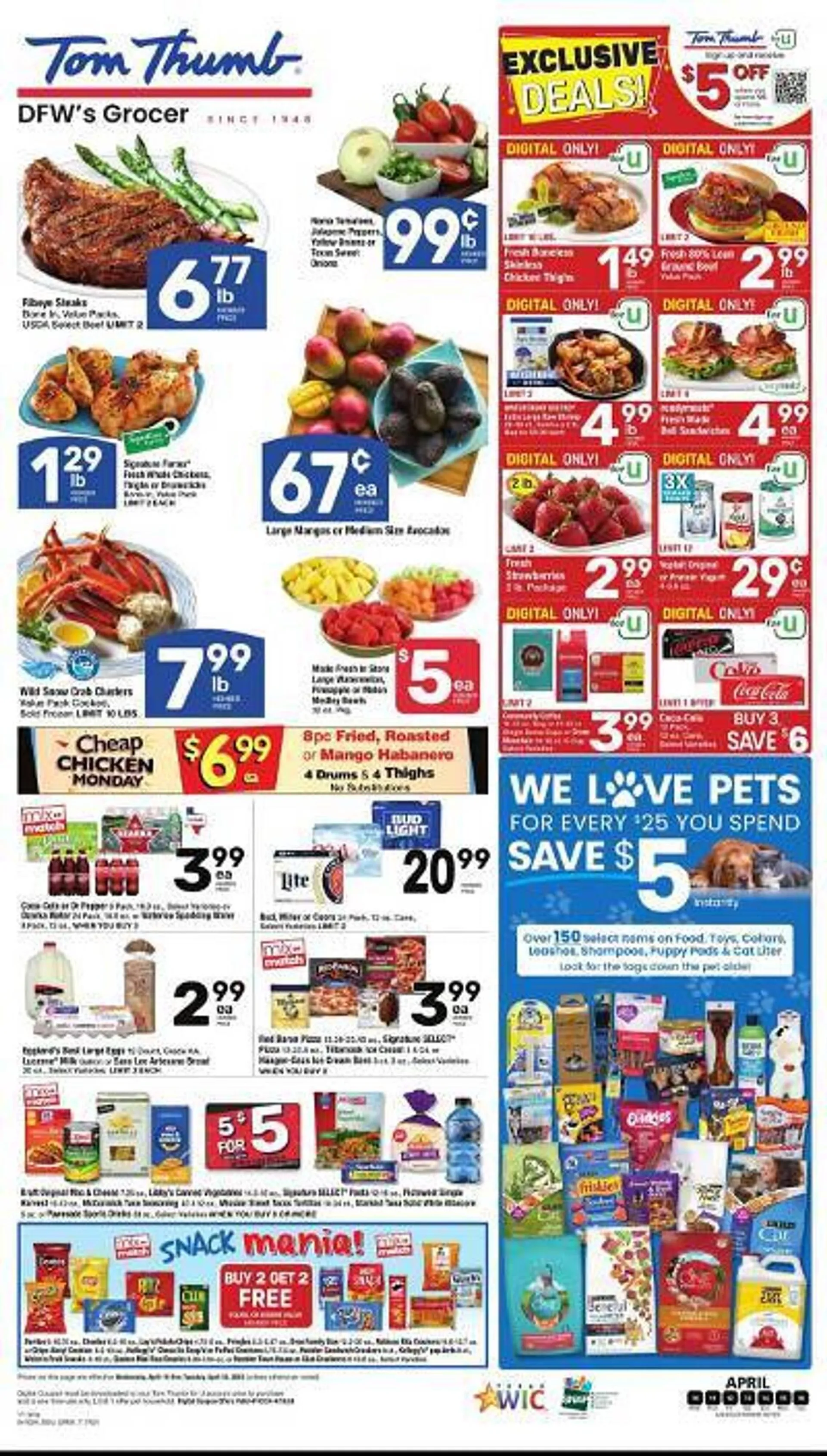 Weekly ad Tom Thumb Weekly Ad from April 10 to April 16 2024 - Page 