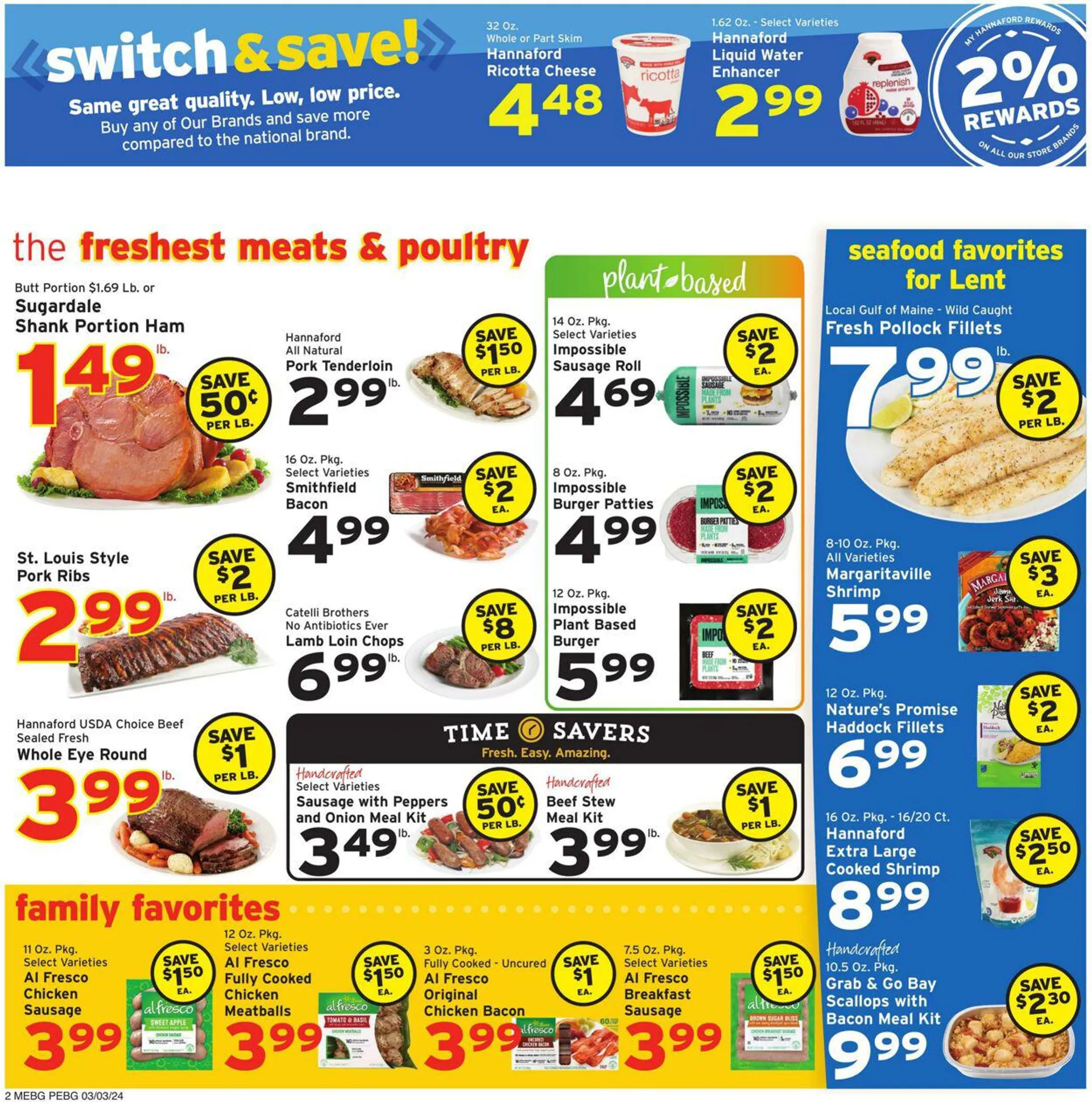 Weekly ad Hannaford Current weekly ad from March 3 to March 9 2024 - Page 2