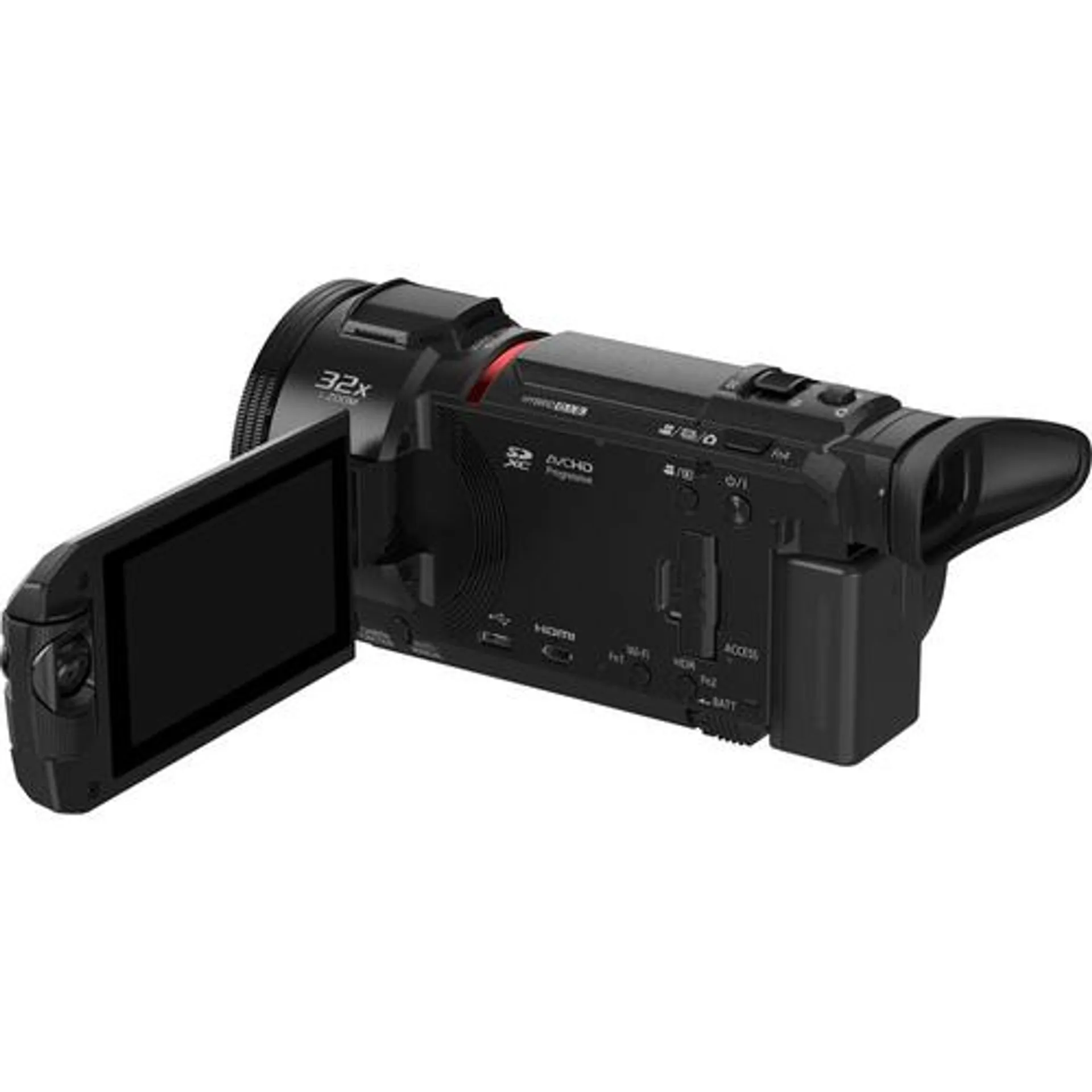 Panasonic HC-WXF1K 4K Cinema-Like Camcorder with 24x LEICA DICOMAR Lens - Open Box