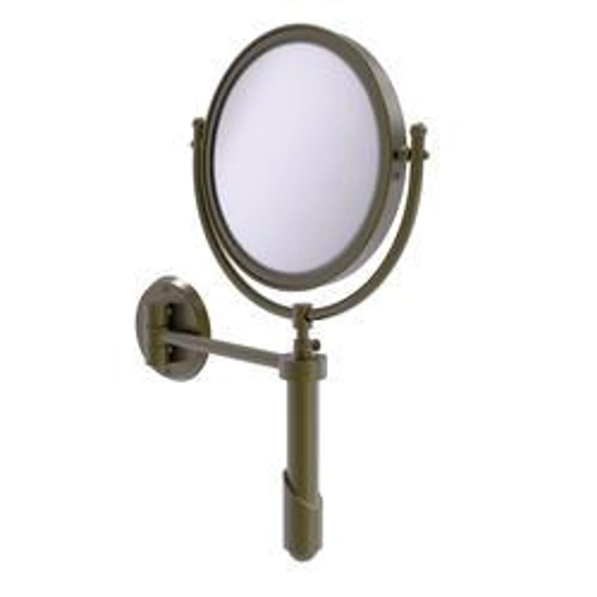 Allied Brass Soho 8" Antique Brass Wall Mounted Magnifying Makeup Mirror (2X Magnification)