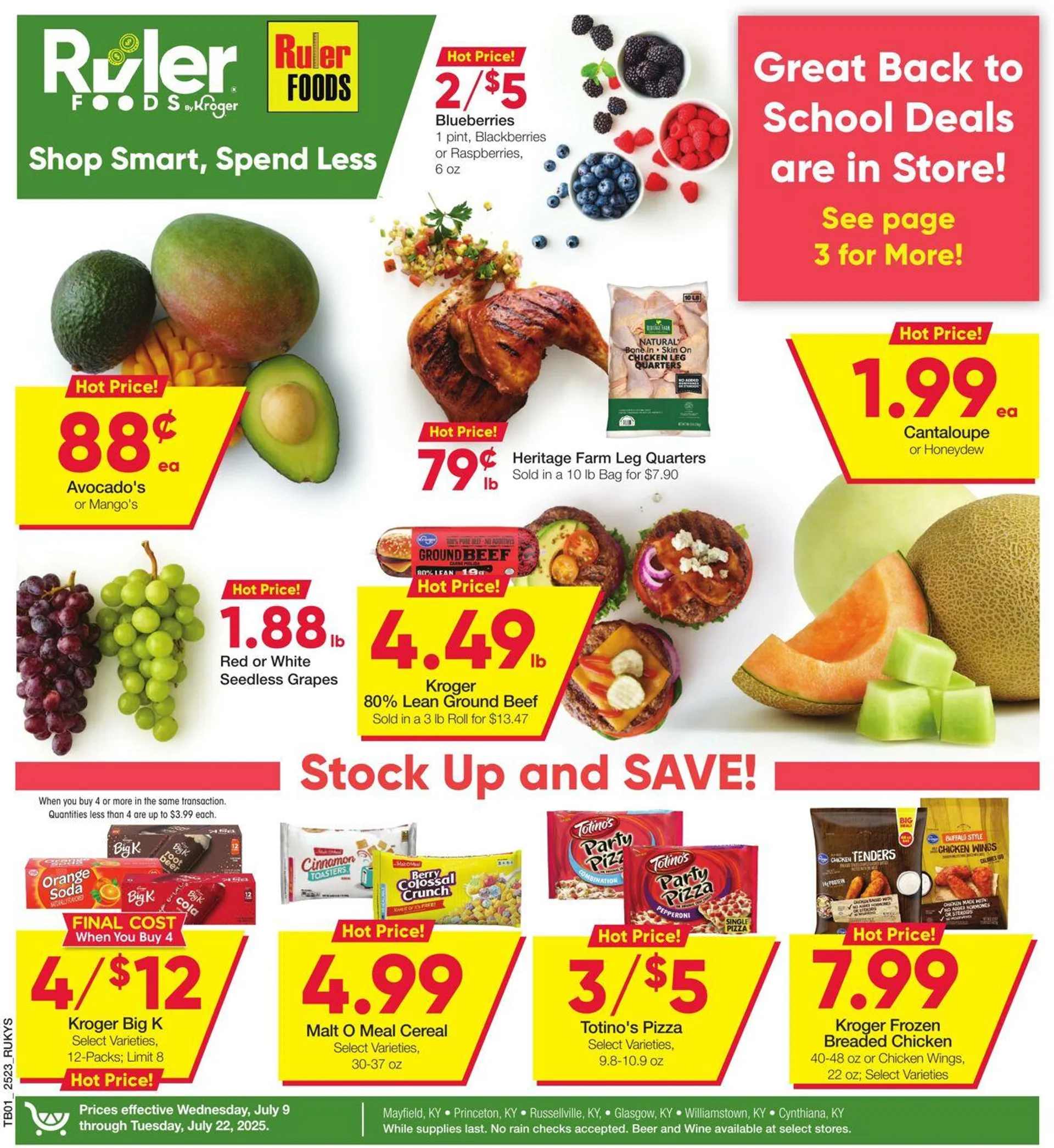Weekly ad Ruler Foods Current weekly ad from July 9 to July 22 2025 - Page 1