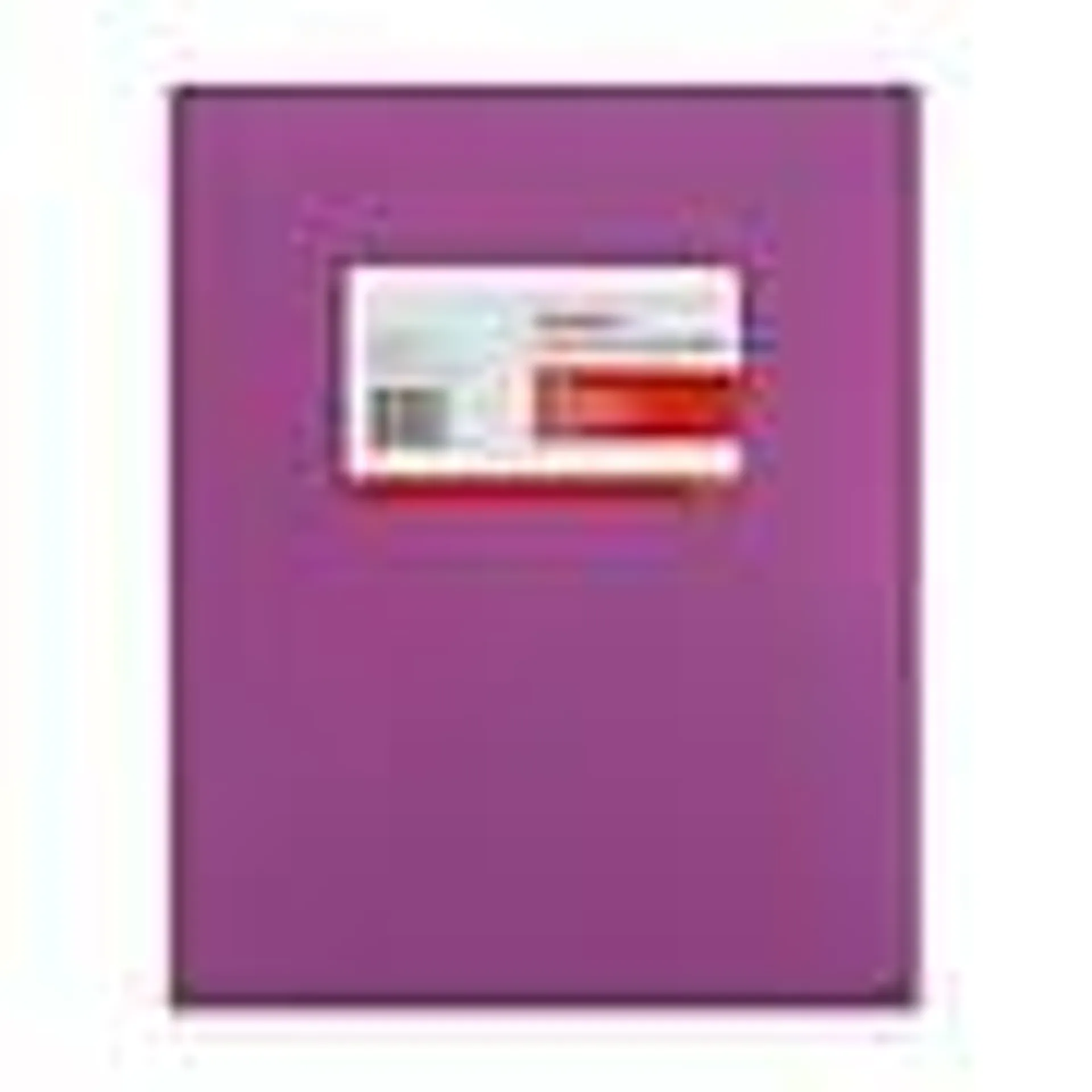 Staples Matte 2-Pocket Plastic Portfolio Folder with Fasteners, Purple (ST55479-CC)