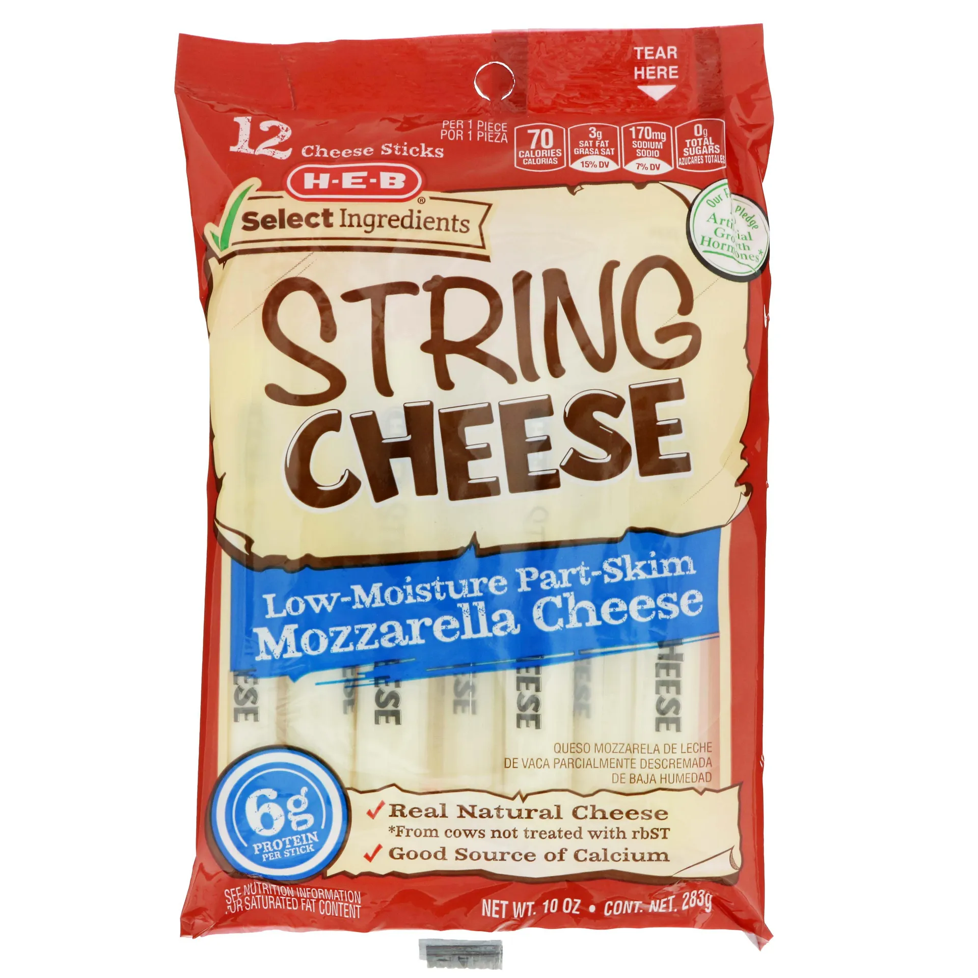 H‑E‑B String Cheese - Mozzarella