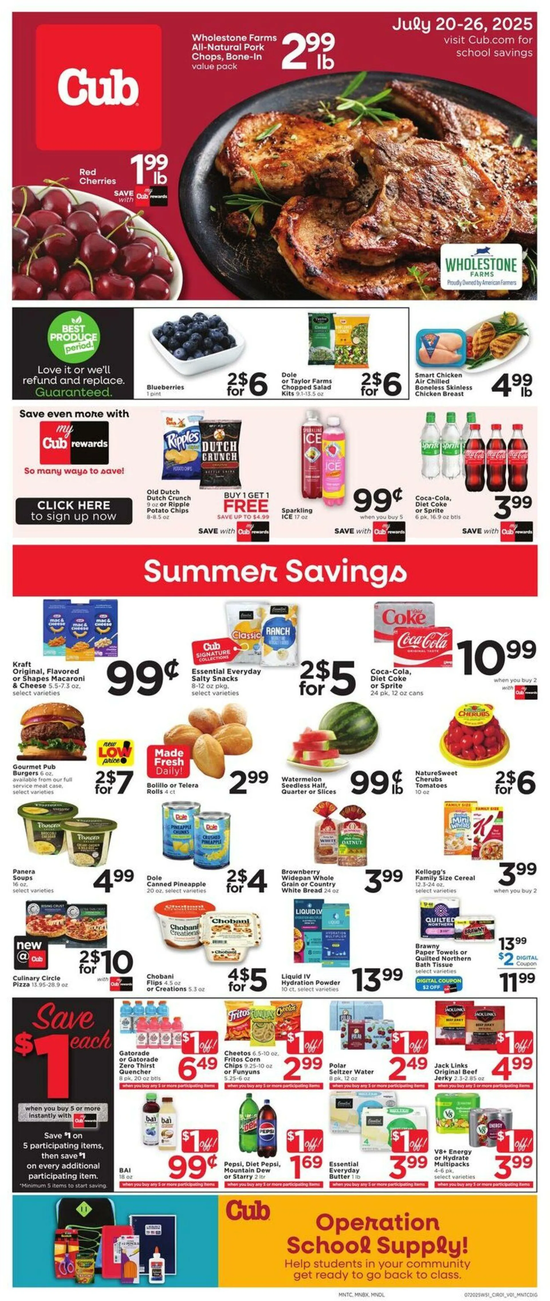 Weekly ad Cub Foods Current weekly ad from July 20 to July 26 2025 - Page 1