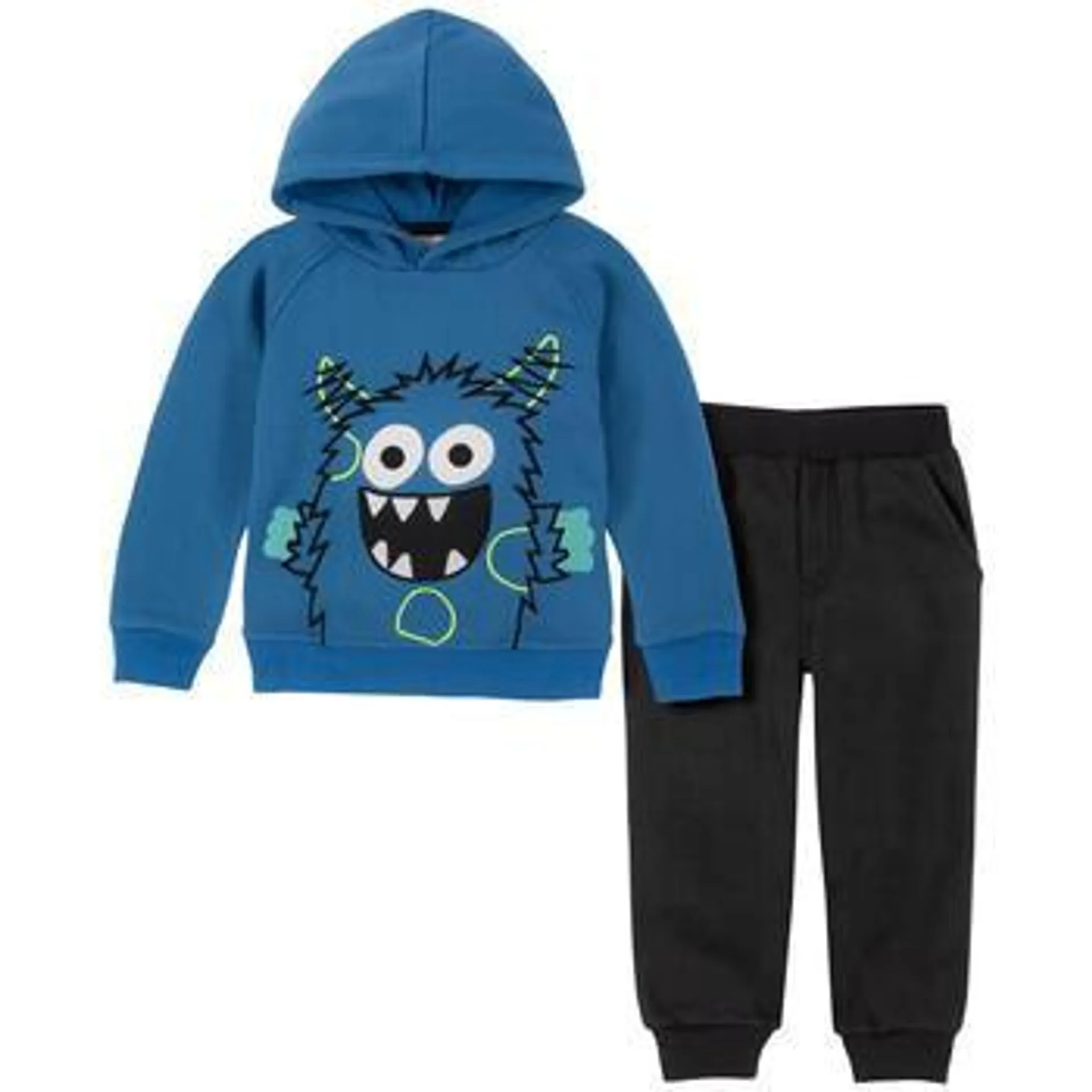 Toddler Boy Kids Headquarters® 2pc. Monster Face Hoodie Jog Set