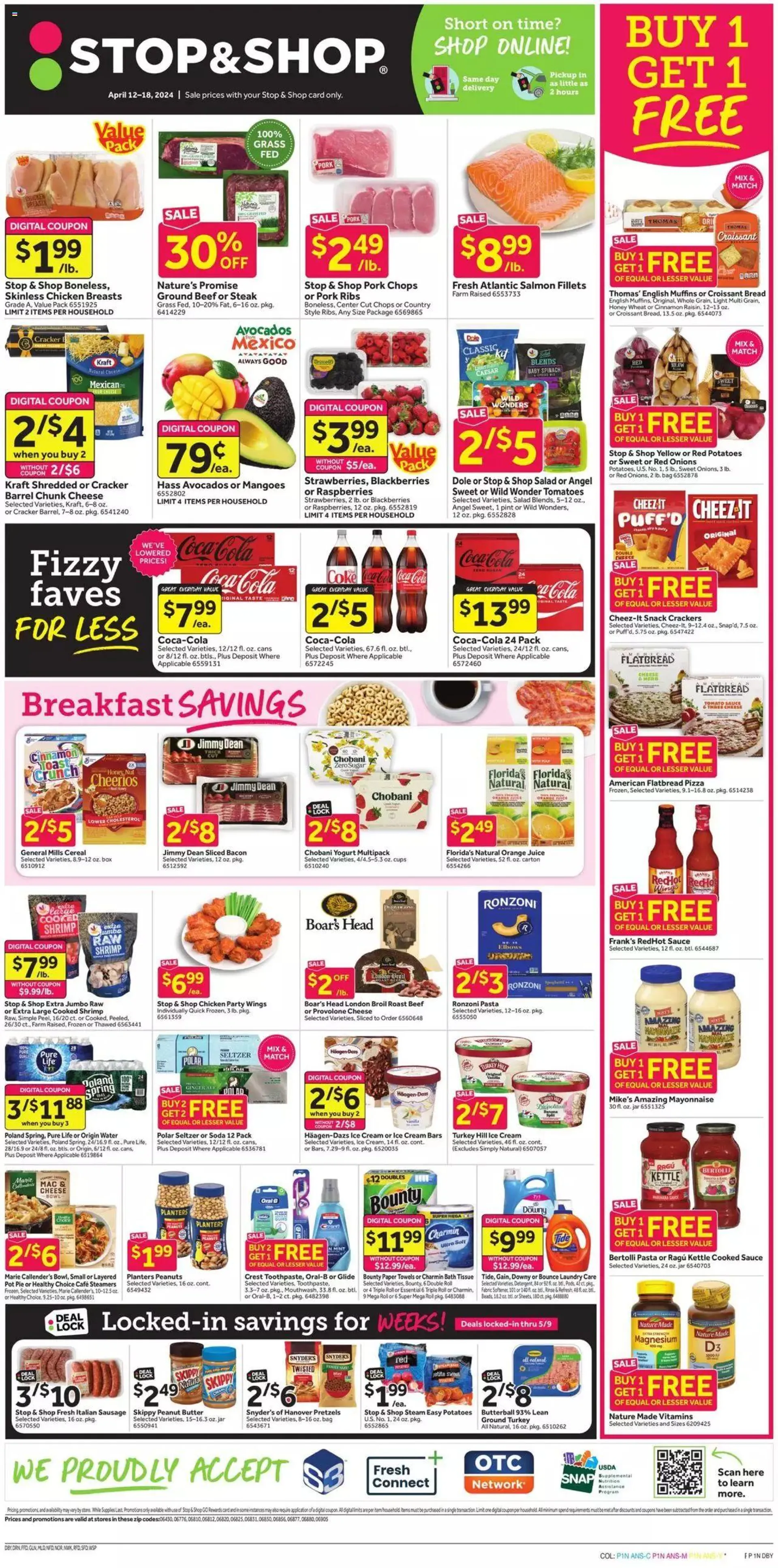Weekly ad Stop & Shop - Weekly Circular - CT from April 12 to April 18 2024 - Page 1