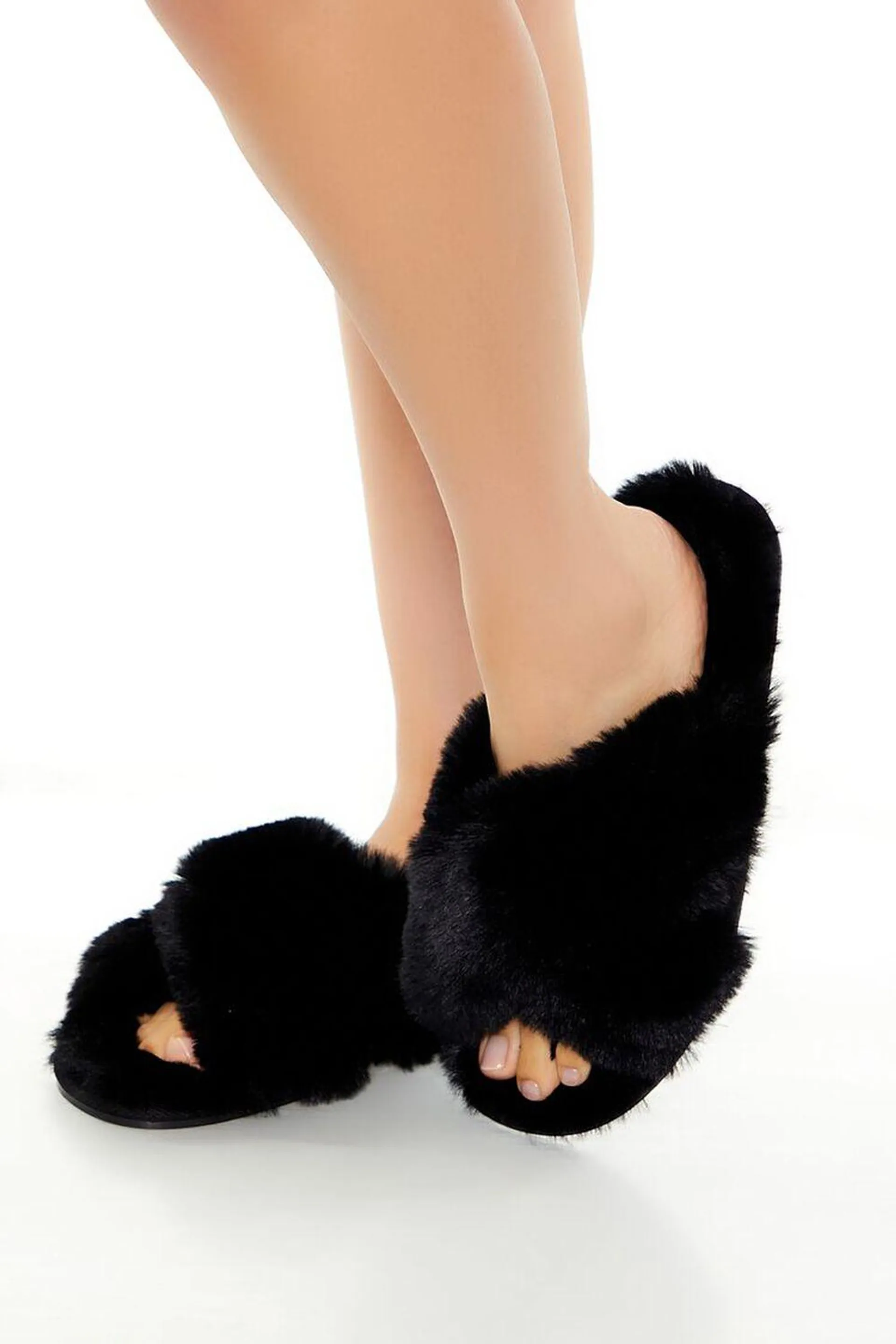 Faux Fur House Slippers