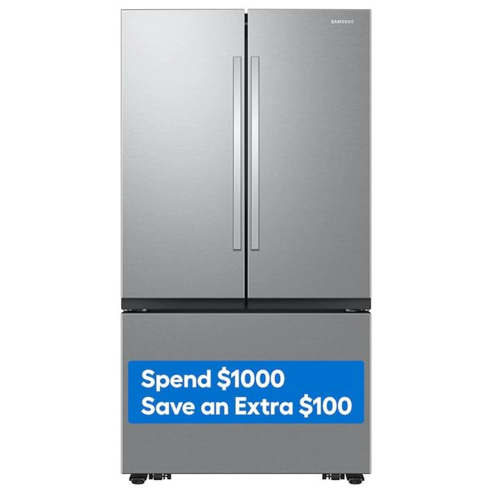 Samsung Mega Capacity 31.5-cu ft Smart French Door Refrigerator with Dual Ice Maker (Fingerprint Resistant Stainless Steel) ENERGY STAR