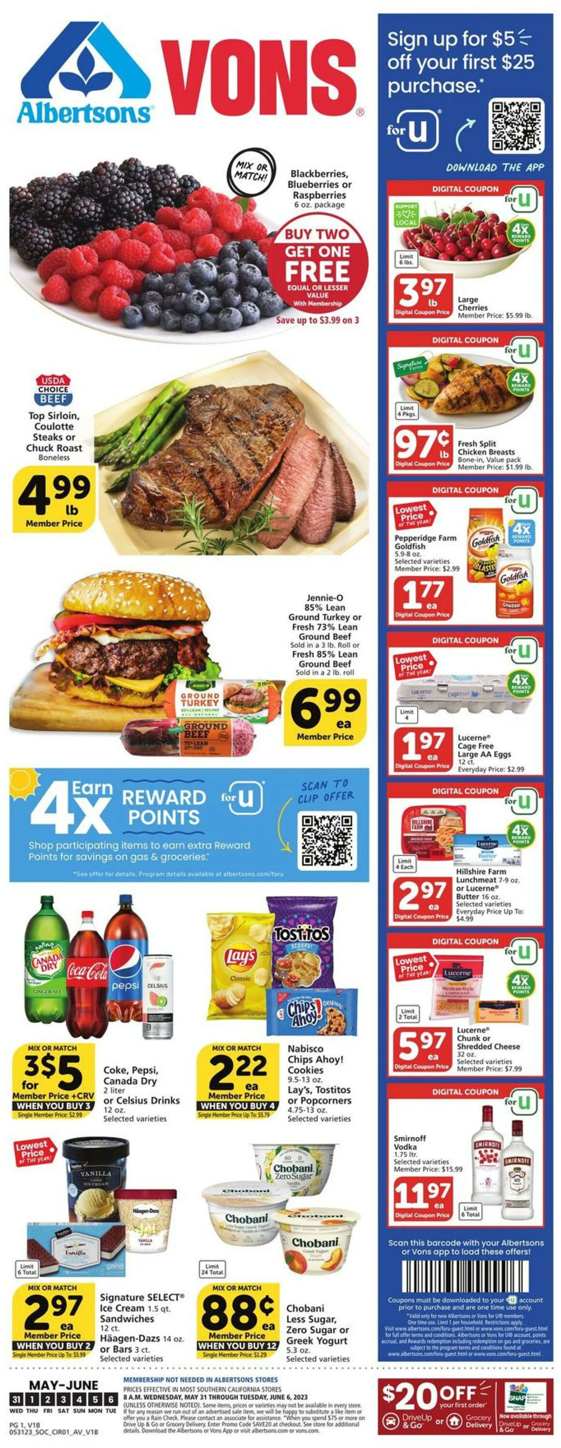 Vons Current weekly ad - 1