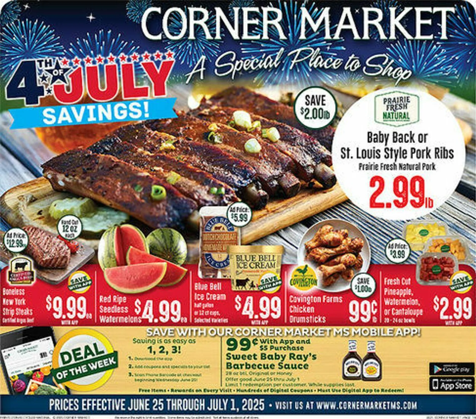 Weekly ad Corner Market from June 25 to July 1 2025 - Page 1