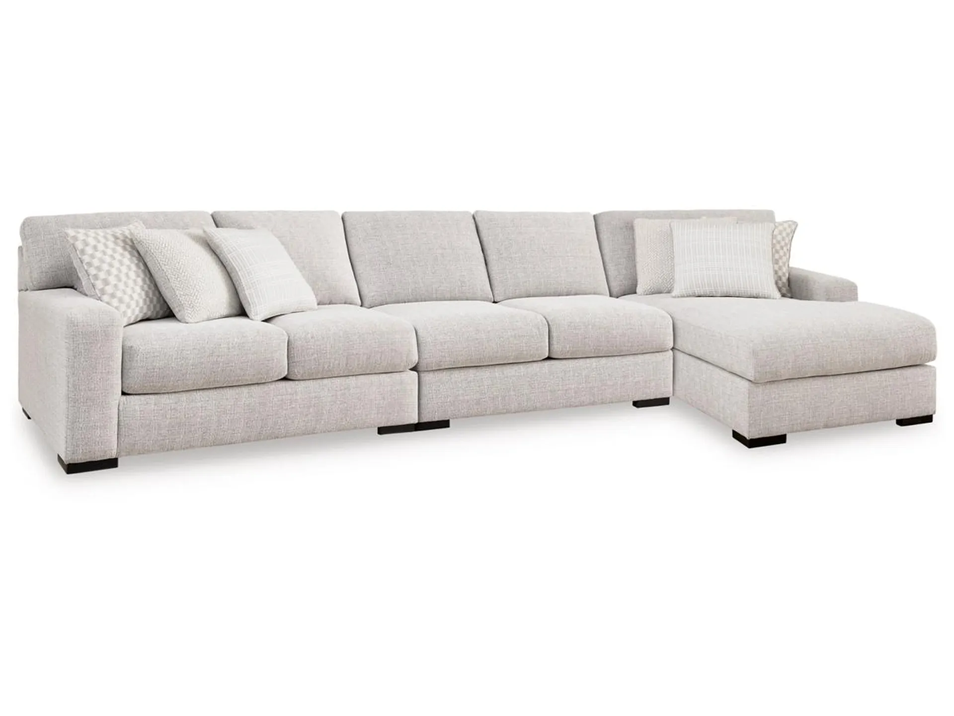 Larce 3-Piece Performance Fabric Sectional with Chaise