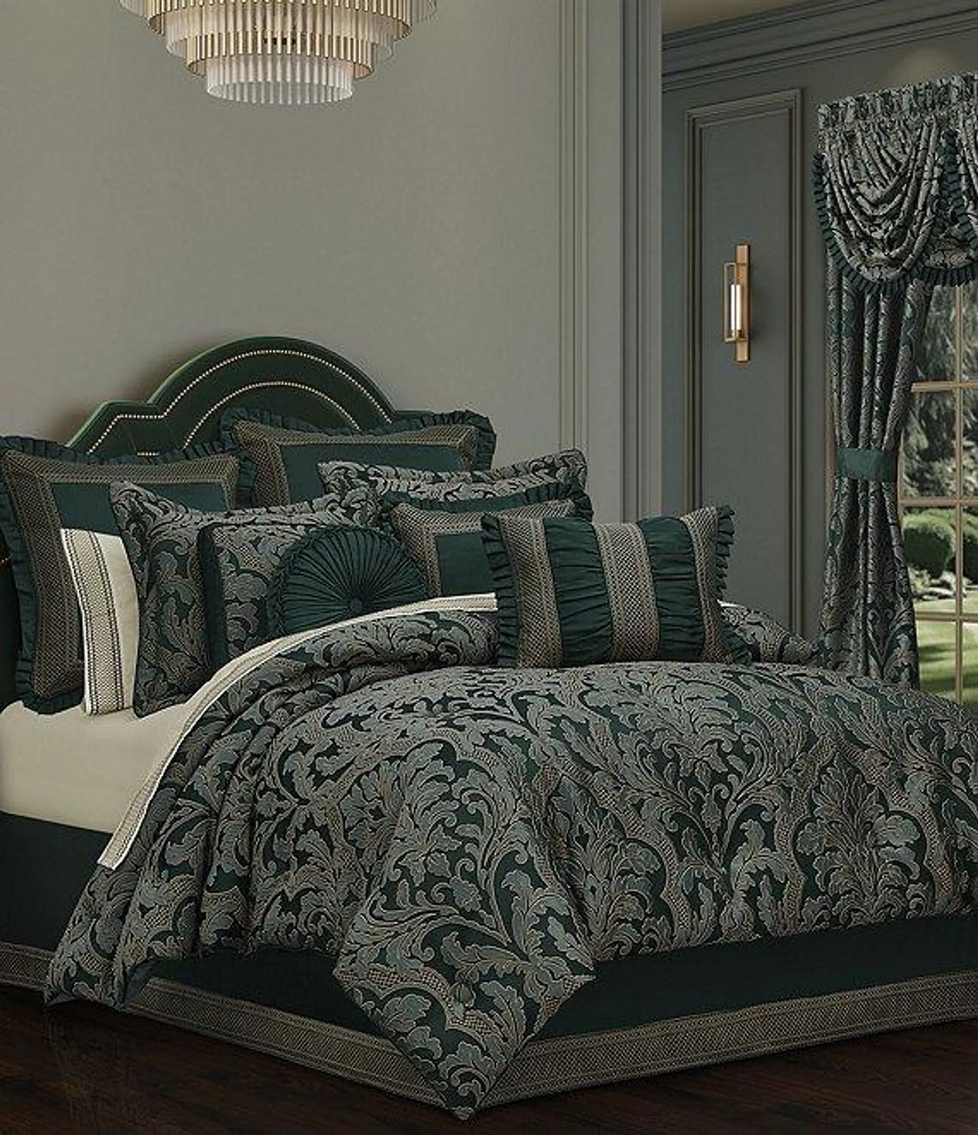 Bellini Forest Green Comforter Set Bedding Collection