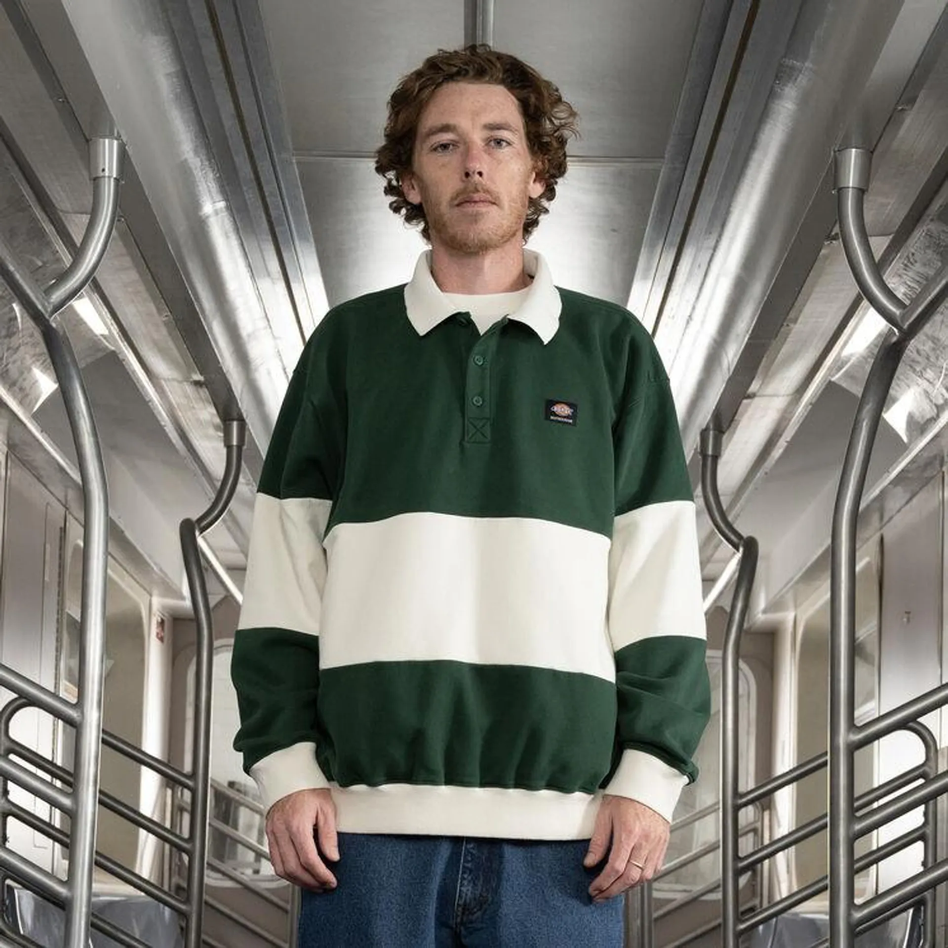 Jake Hayes Long Sleeve Rugby Shirt, Rugby Pine Stripe