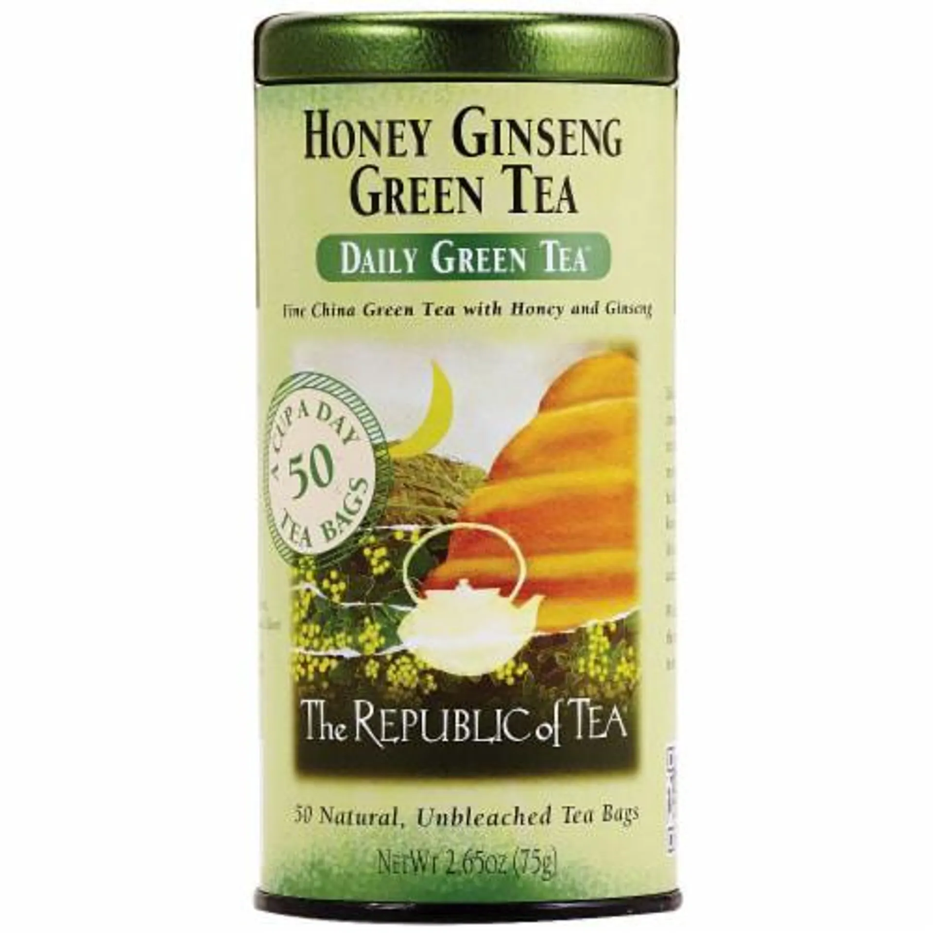 The Republic of Tea® Honey Ginseng Green Tea Bags