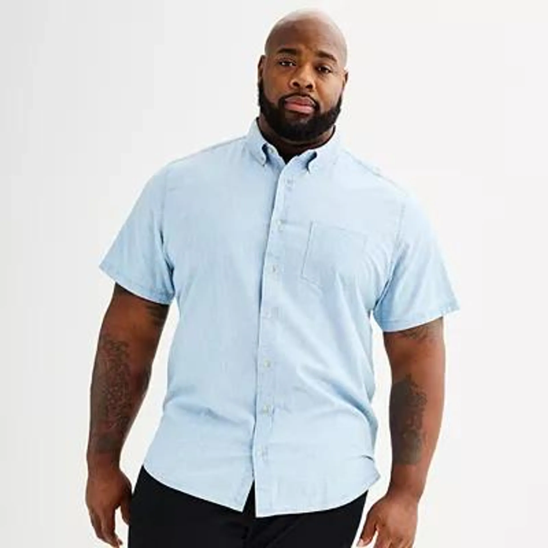 Big & Tall Sonoma Goods For Life® Perfect-Length Button-Down Shirt