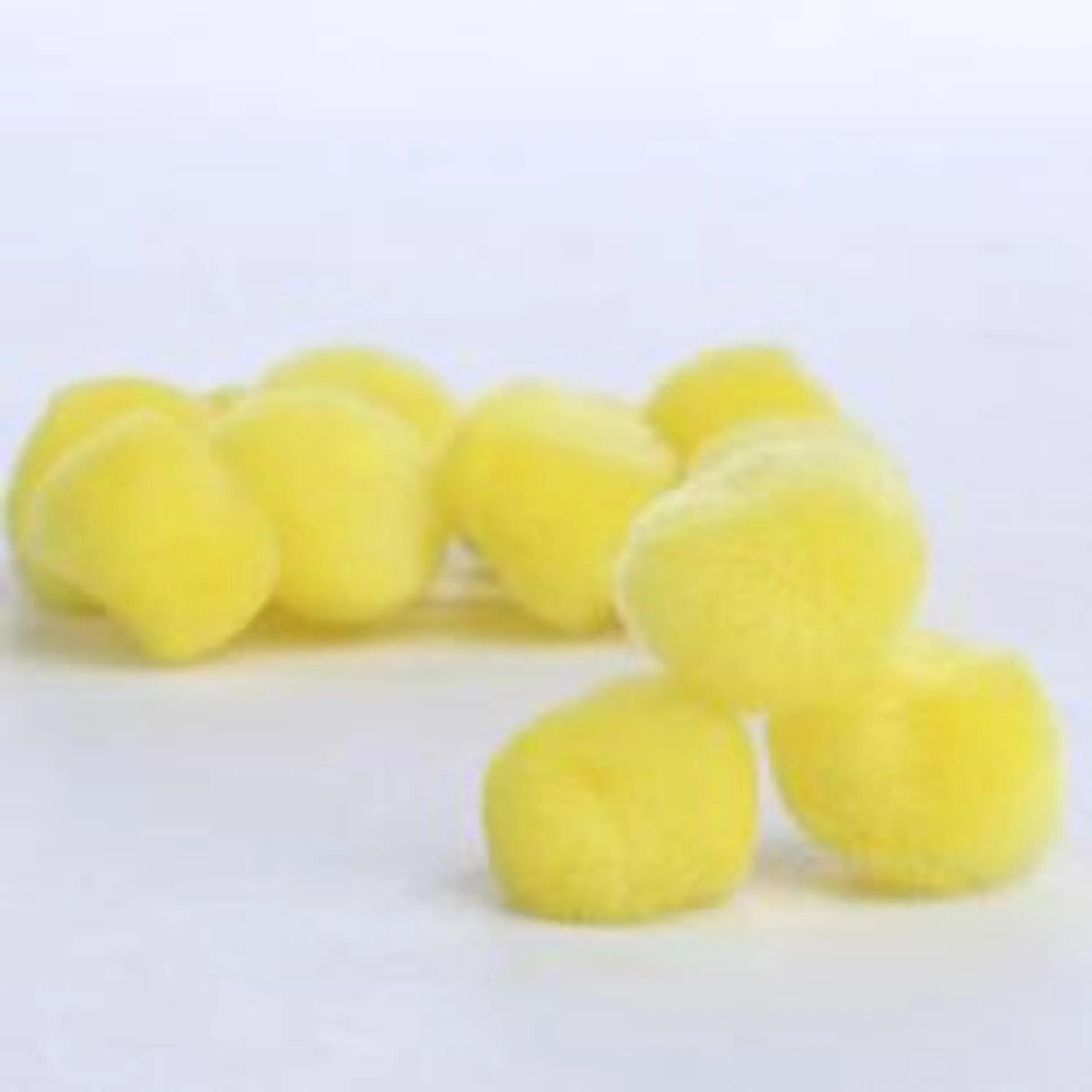 1.9 cm Yellow Craft Pom Poms (Package of 12 pieces)