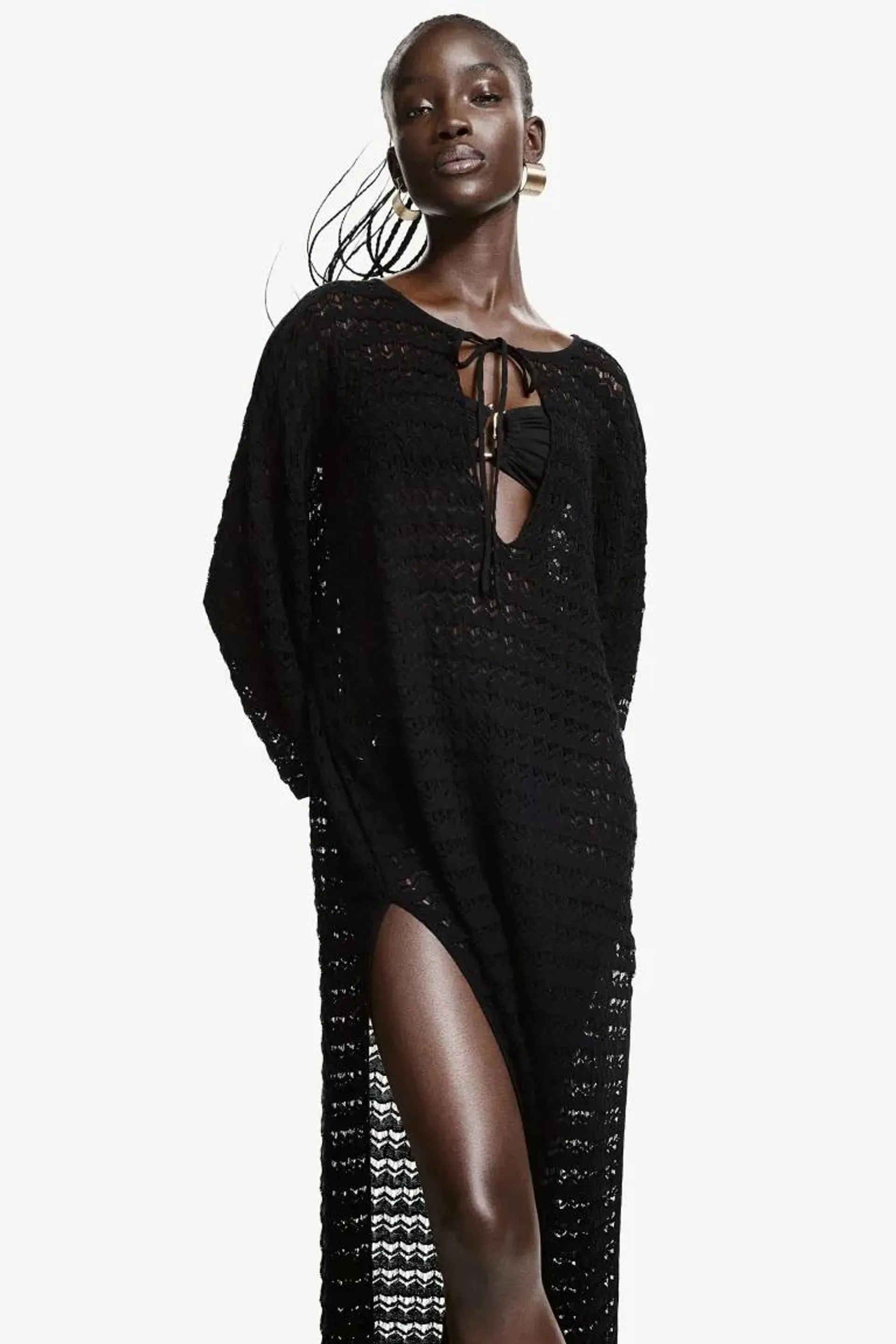 Robe de plage façon crochet