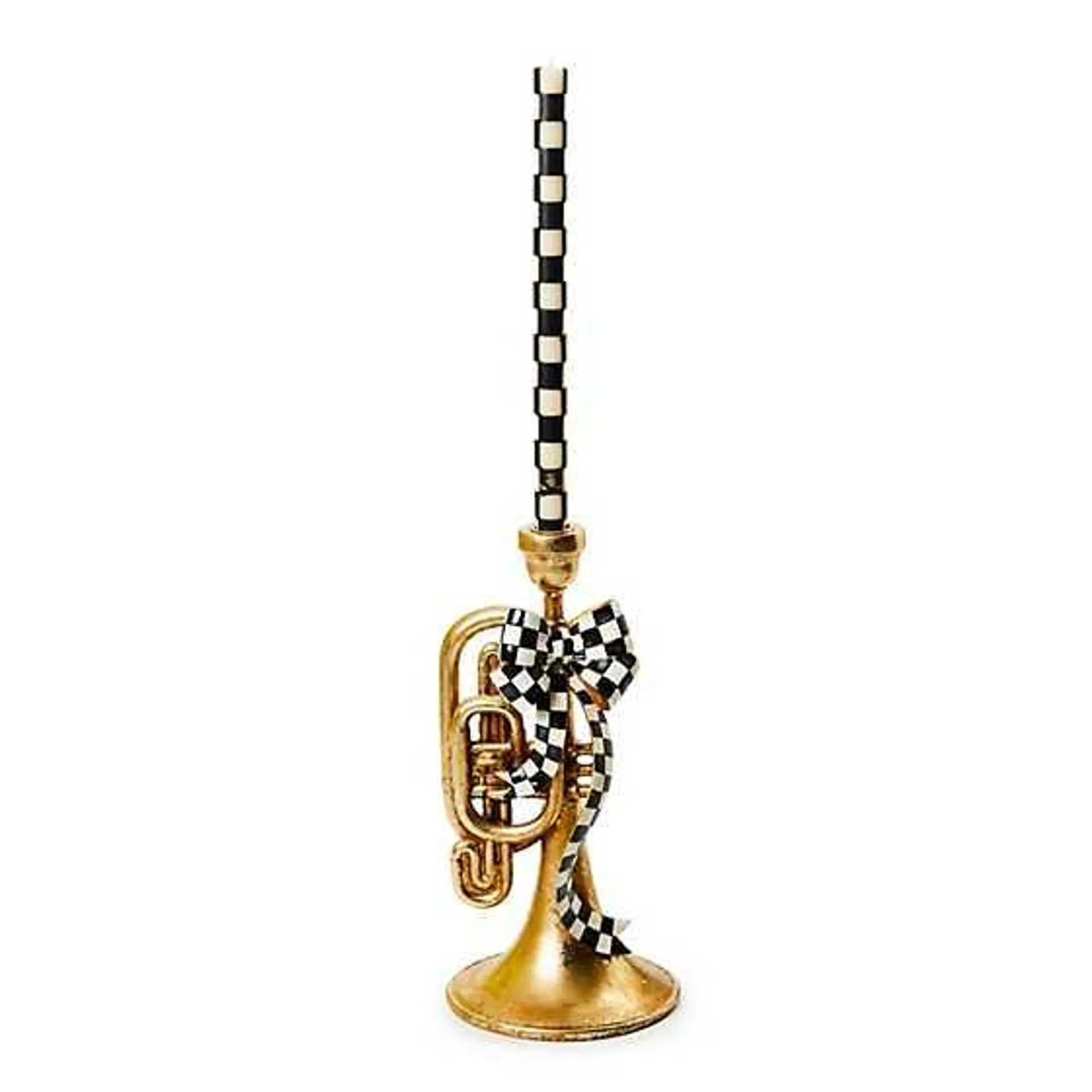 Emerald Luxe Trumpet Candle Holder