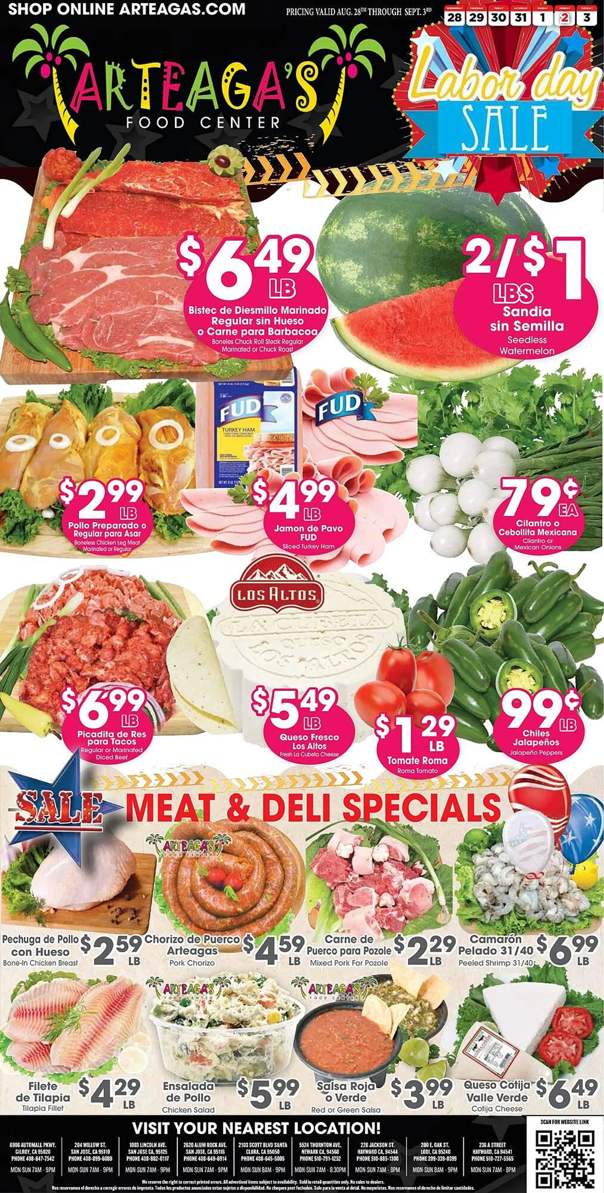 Arteagas Food Center ad - 1