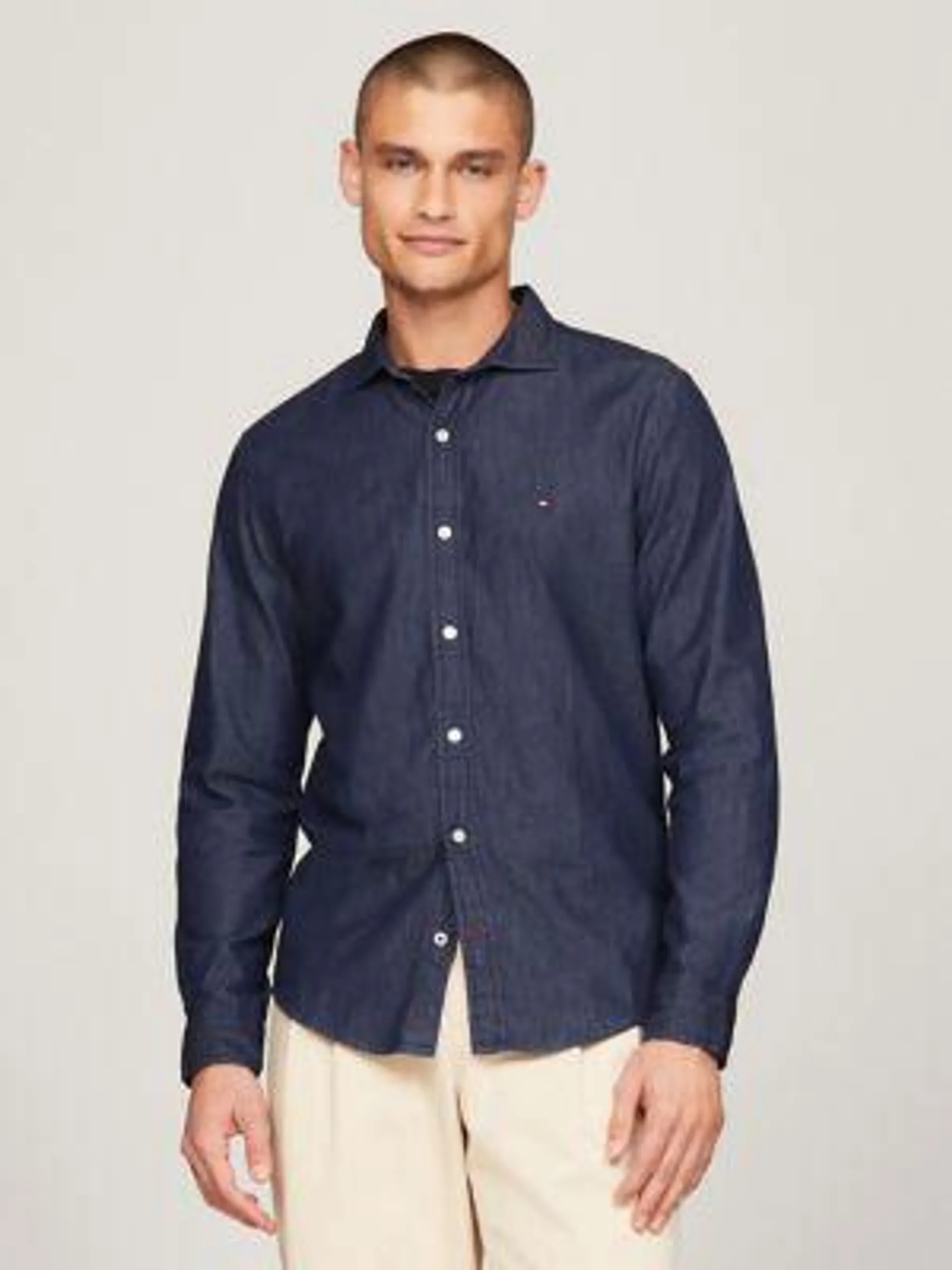 Regular Fit Solid Twill Shirt