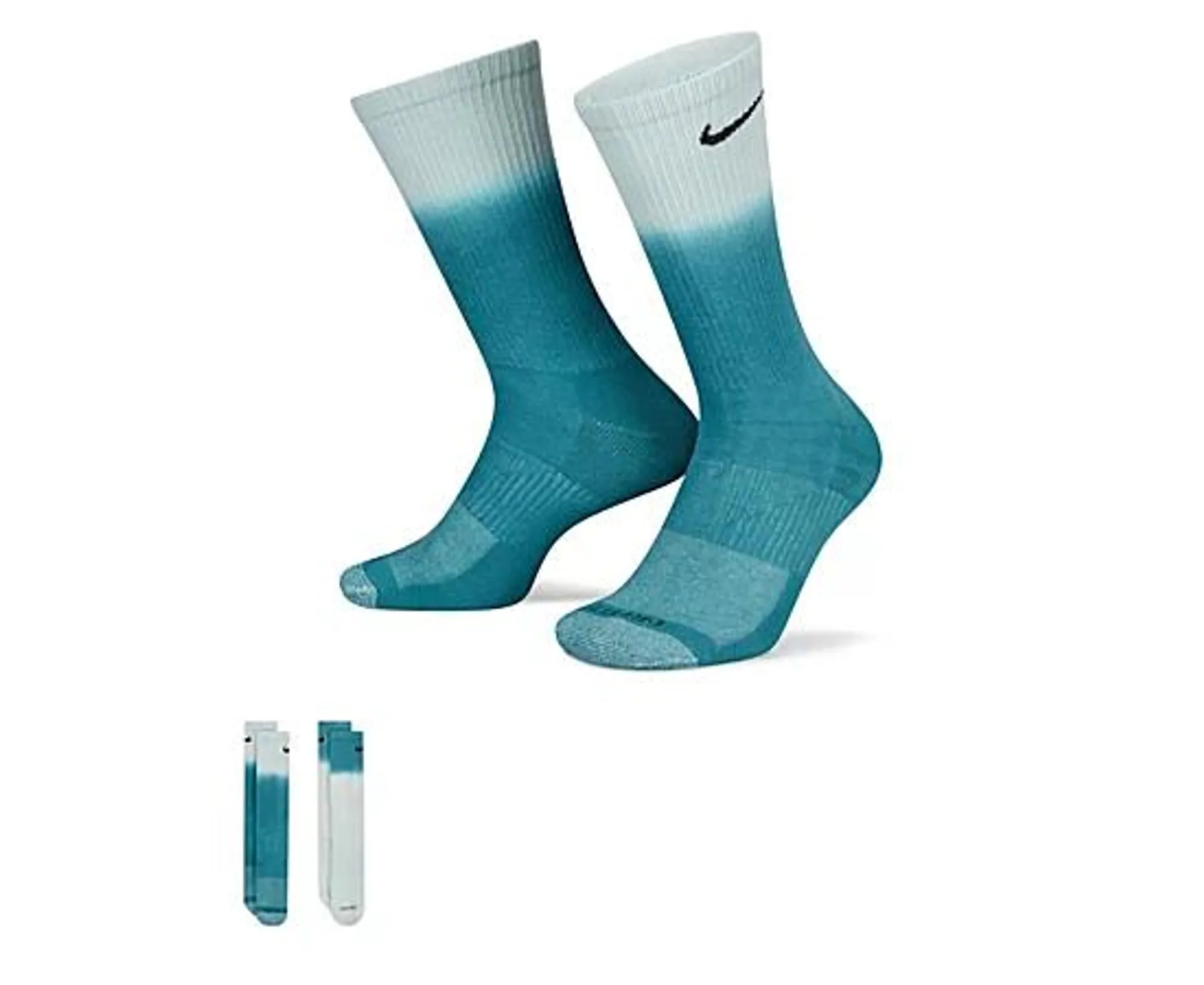 Mens Large Dip Dye Everyday Plus Crew Socks 2 Pair...