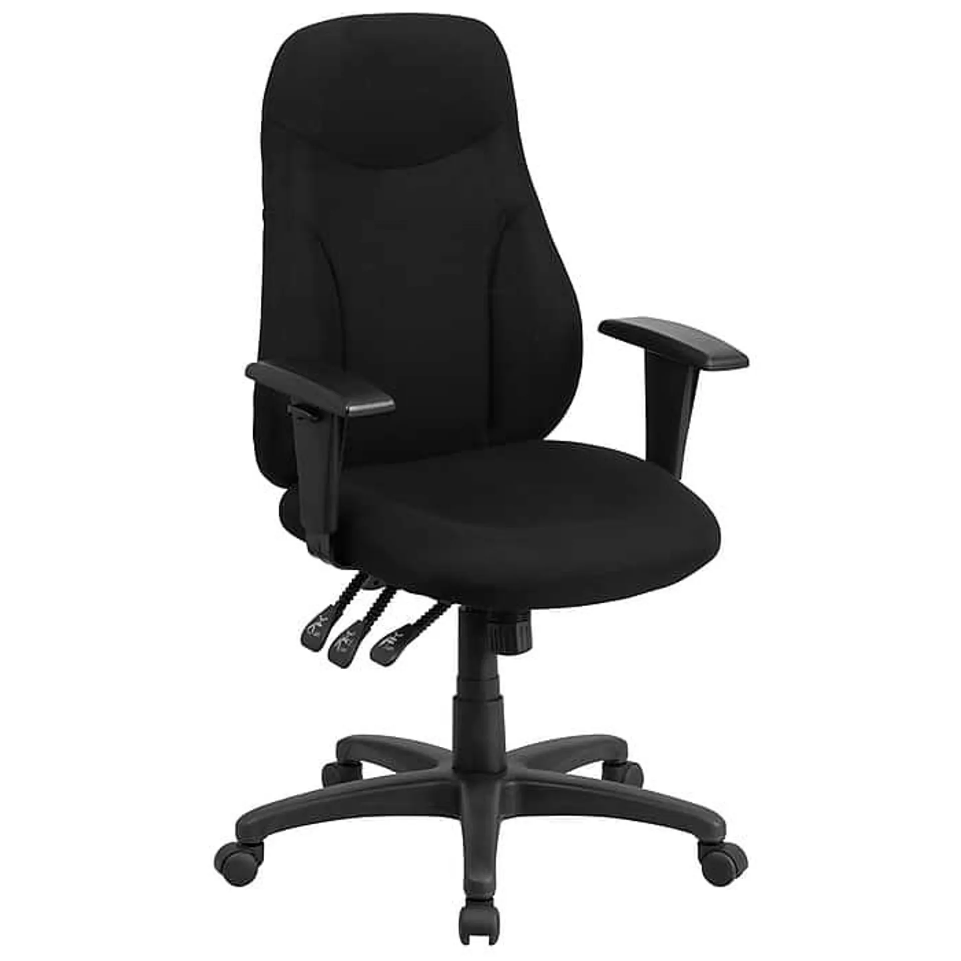 Flash Furniture Hughes Ergonomic Fabric Swivel High Back Task Office Chair,